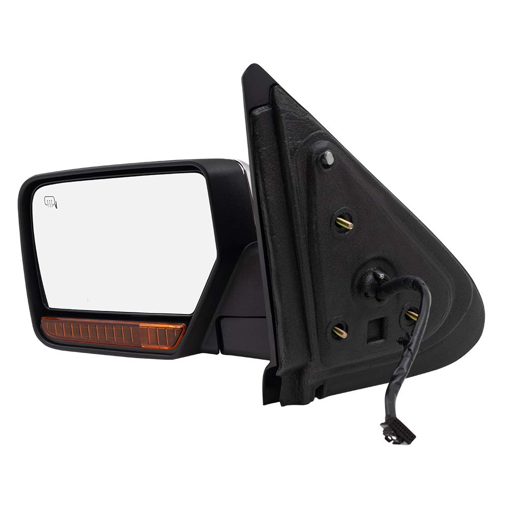 2009-2010 Ford Expedition & Lincoln Navigator Power Folding Heated Side Mirror with Turn Signal, Memory & Puddle Lamp - Driver Side Replacement (Part #9L7Z17683AA) - Perfect for Winter Driving & Enhanced Safety