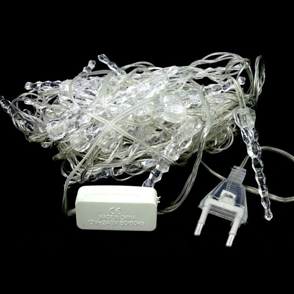Boddenly Christmas Icicle String Lights - 5ft Multicolor LED Plug-in Lights for Holiday Home Decor | Perfect for Indoor & Outdoor Christmas Tree, Window, and Roof Decoration