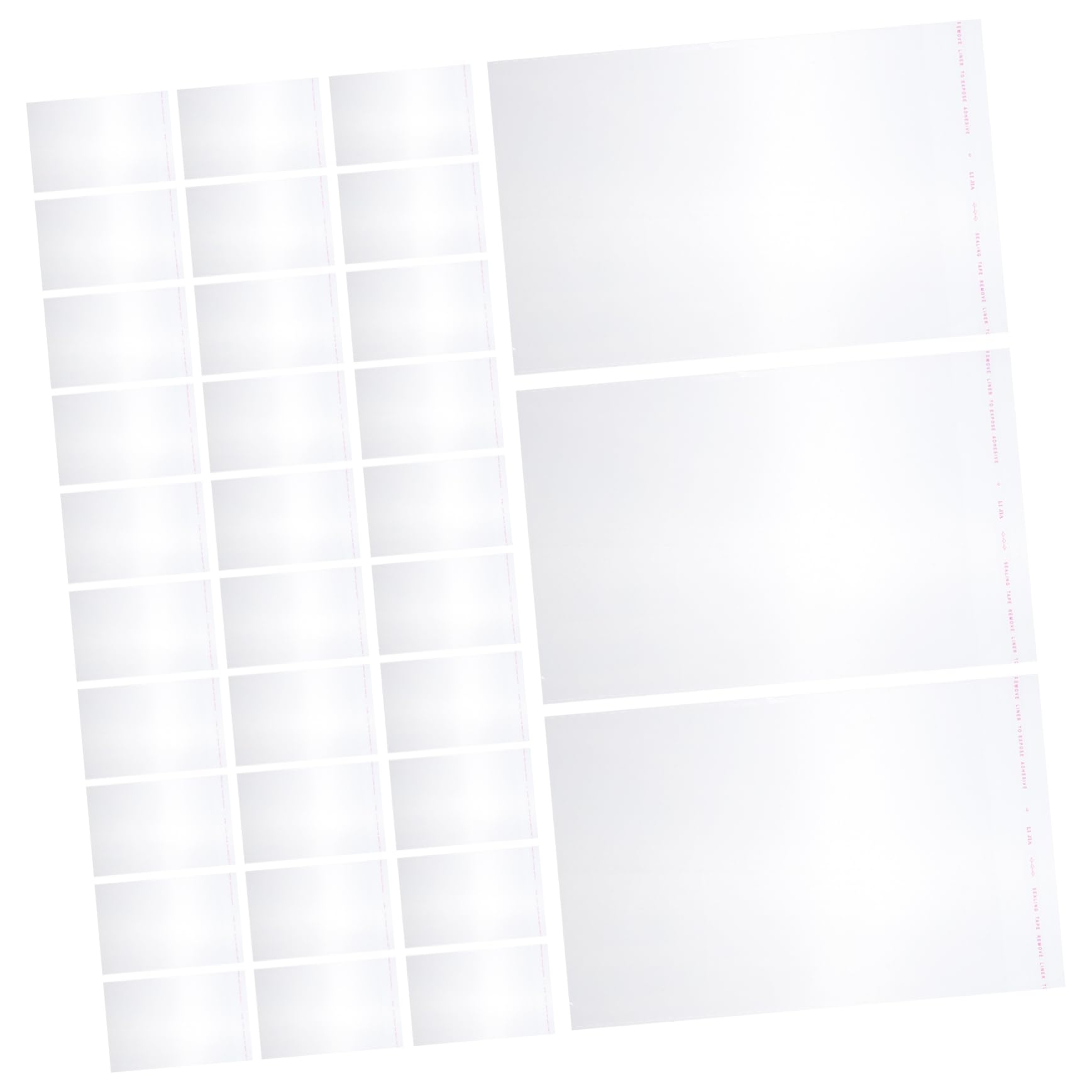 PLAFOPE 100 Pack Clear Plastic Snack Bags - Resealable Food Storage Bags for Cookies, Bread, Treats & Homemade Snacks | Perfect for Bakery, Party Favors & Meal Prep