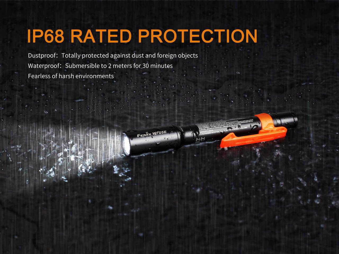 Fenix WF05E Intrinsically Safe Flashlight - Explosion Proof LED Work Light for Hazardous Areas | Perfect for Oil Rig, Mining, Chemical Plant & Emergency Use