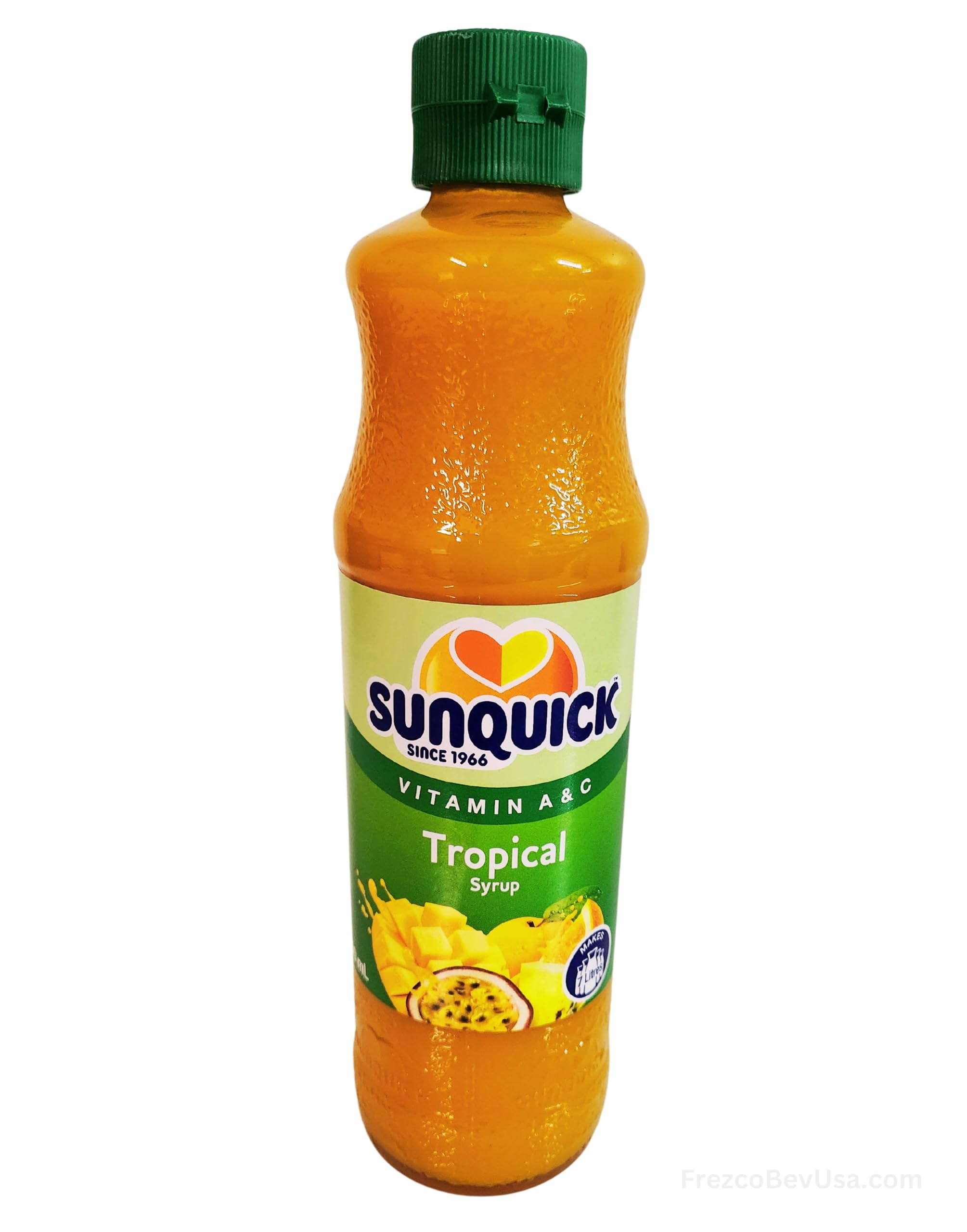 Sunquick Tropical Fruit Concentrate Juice - 700ml Bottle (Pack of 1) | 100% Natural Real Fruit Juice | No Artificial Flavors, Colors or Sweeteners | Perfect for Cocktails, Smoothies & Healthy Drinks