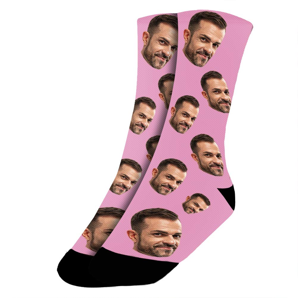 Custom Photo Socks with Your Face or Dog - Personalized Picture Socks for Men & Women - Great for Gifts, Couples, Pet Lovers & Special Occasions