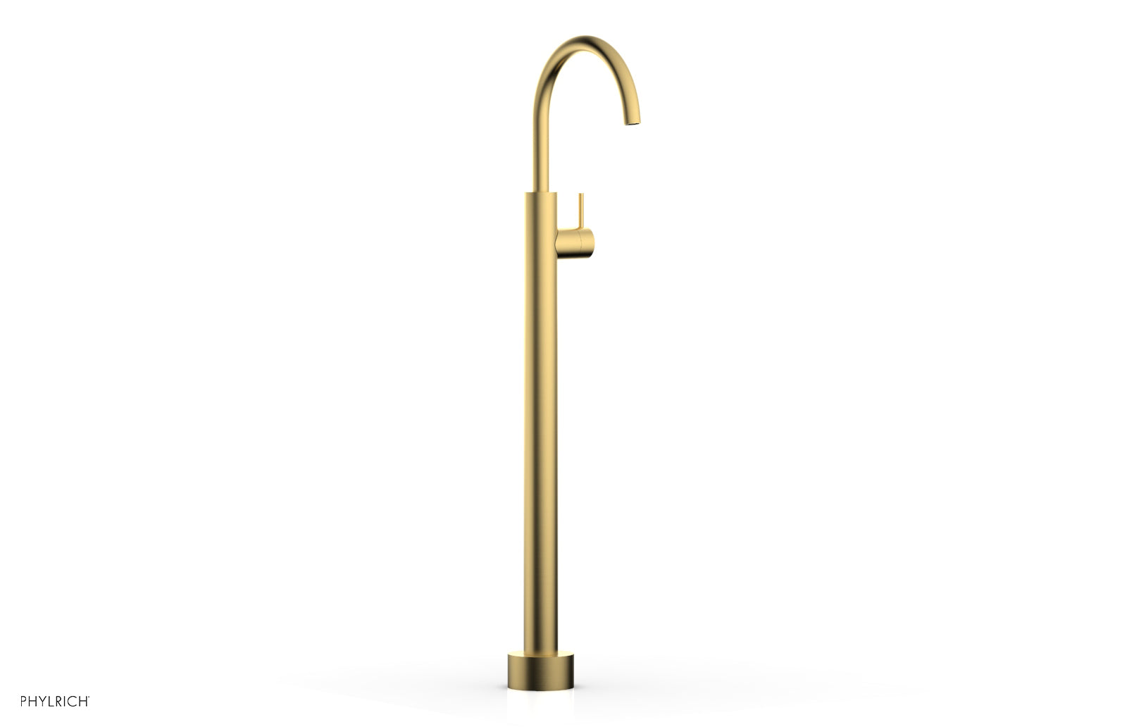 BASIC II Tall Floor Mount Tub Filler with Lever Handle - Model 230 45 02 - Perfect for Modern Bathroom Renovations and Spa-Like Bathtub Installations
