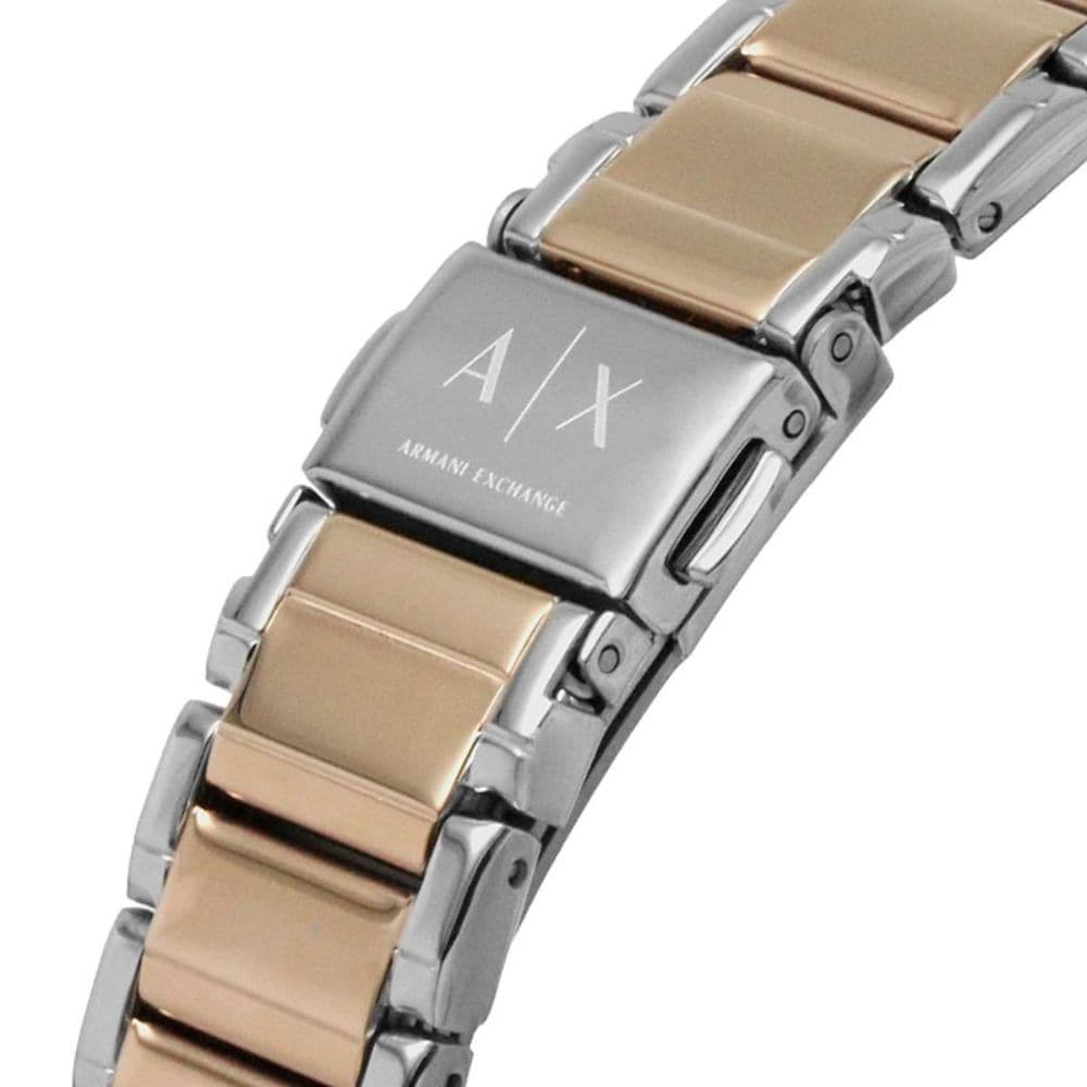 ARMANI EXCHANGE AX5655 Women's Two-Tone Stainless Steel Watch - Multifunctional Chronograph, Water Resistant, Fashion Accessory for Work & Evening Events