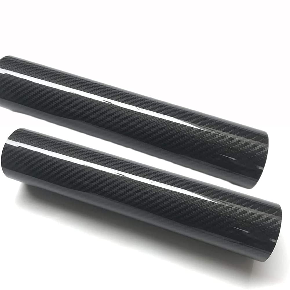High-Strength 3K Carbon Fiber Tube - 2PCS Hollow Roll Wrapped Twill Glossy Bar (40mm×37mm×500mm) for RC Cars, Drones, and DIY Projects - Lightweight & Durable Aerospace-Grade Material