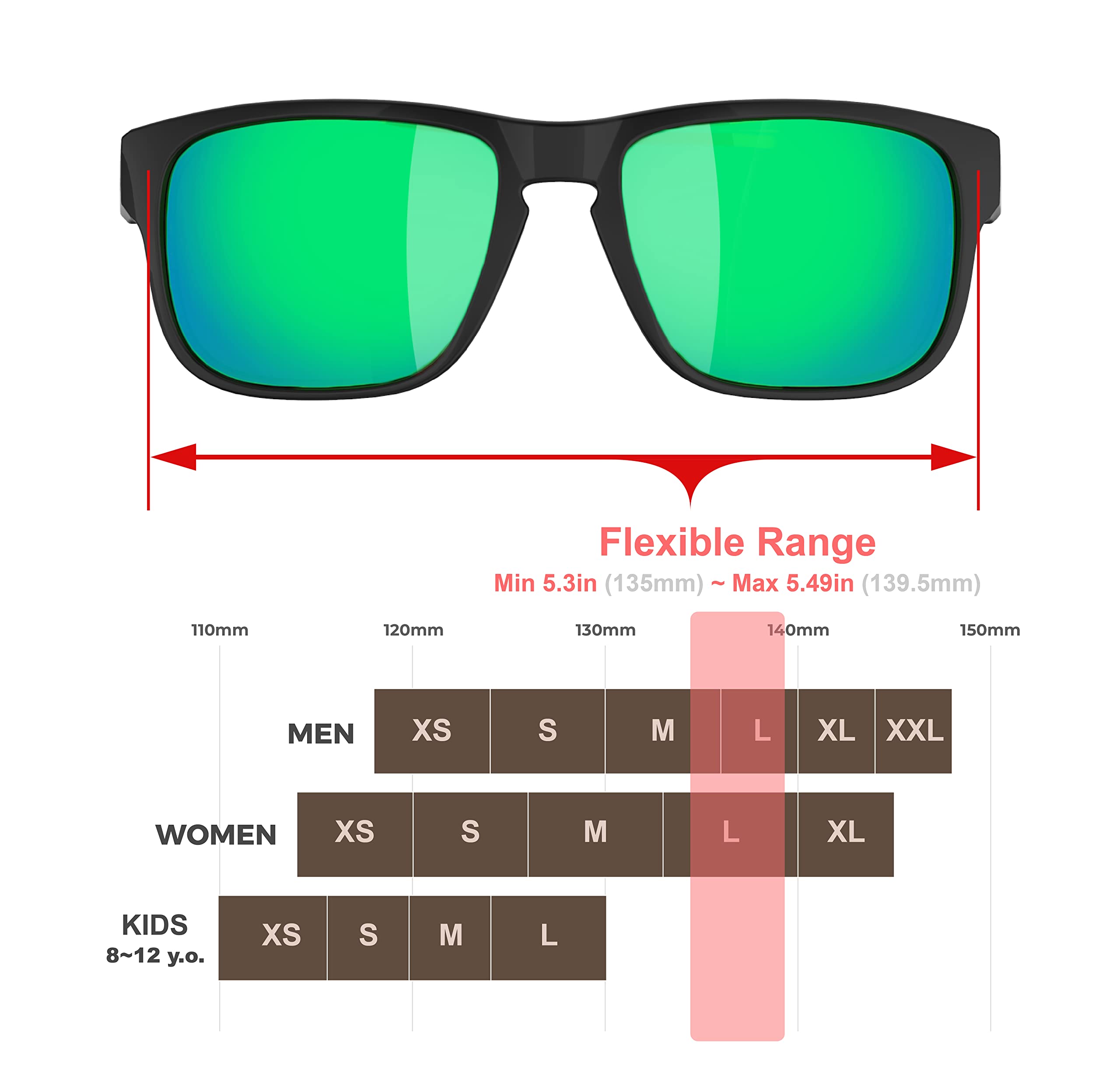 Polarized Fishing Sunglasses for Men & Women - UV Protection, Lightweight & Durable for Running, Hunting, Golf, Cycling & Hiking - Perfect Outdoor Sports & Active Lifestyle Accessories