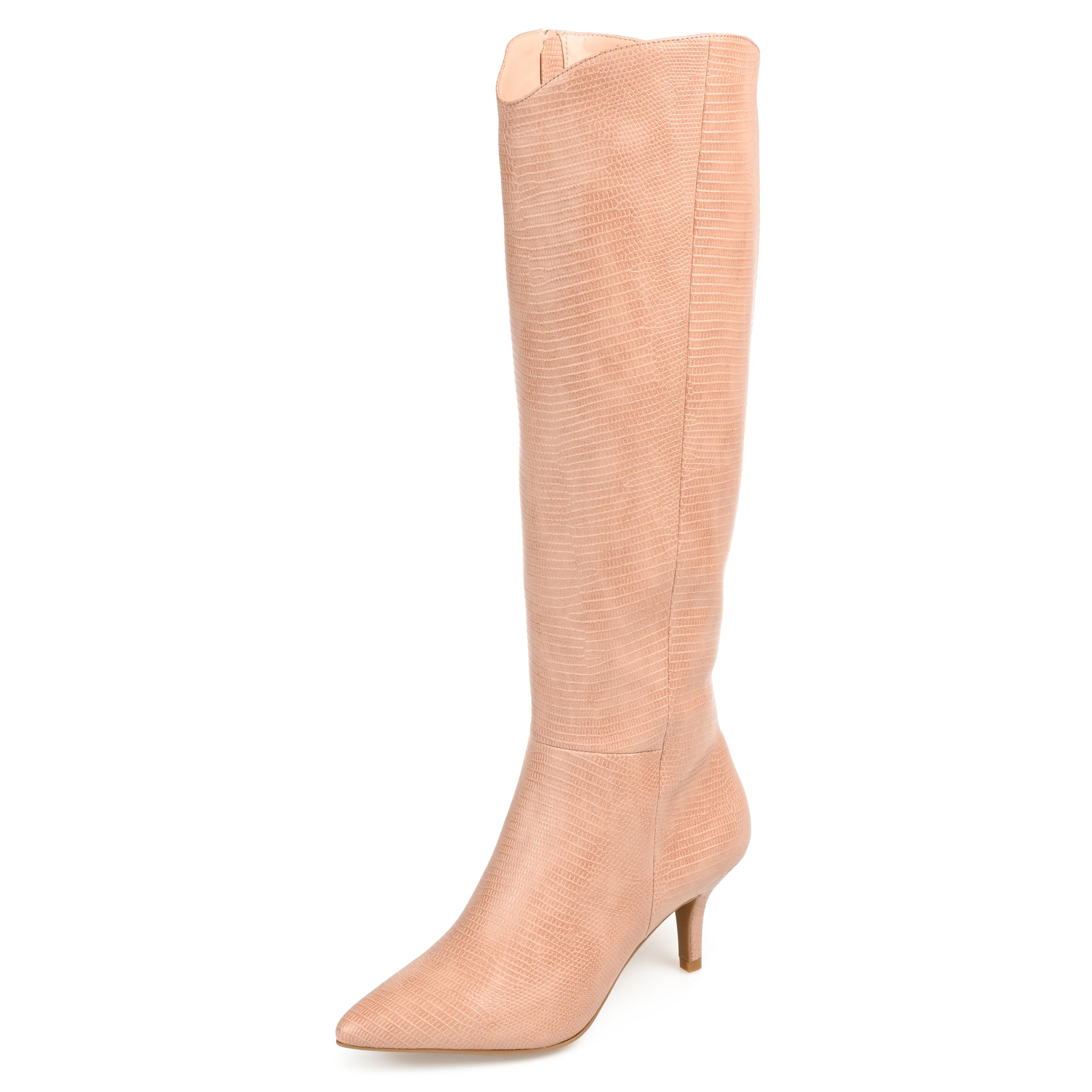 Journee Women's Estrella Knee High Boots - Pointed Toe, Comfort Foam, Fashionable & Stylish (Perfect for Office, Date Night & Winter Outfits)