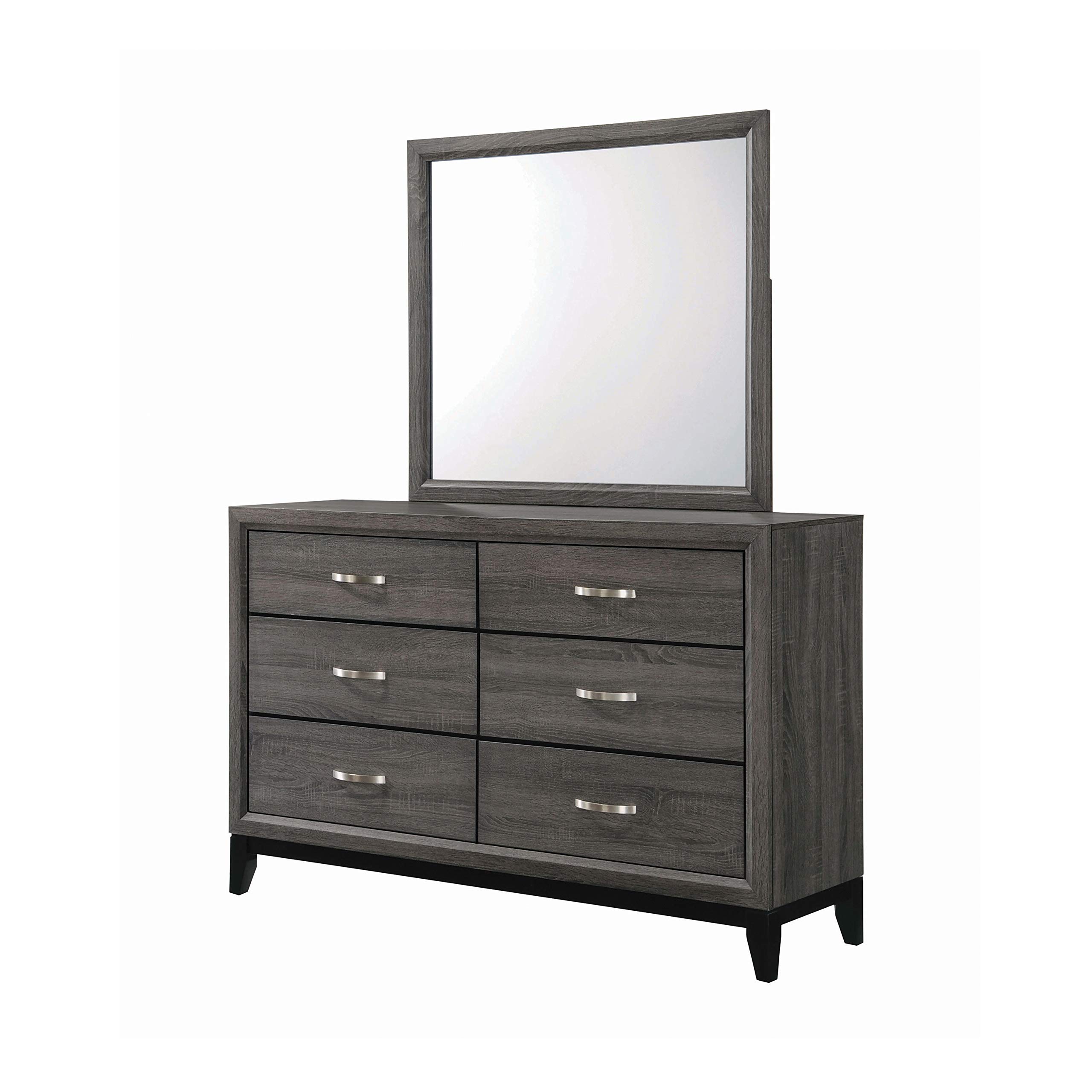 Black Coaster Furniture Wall Mirror 212424 - Elegant Home Decor for Living Room, Bedroom & Entryway