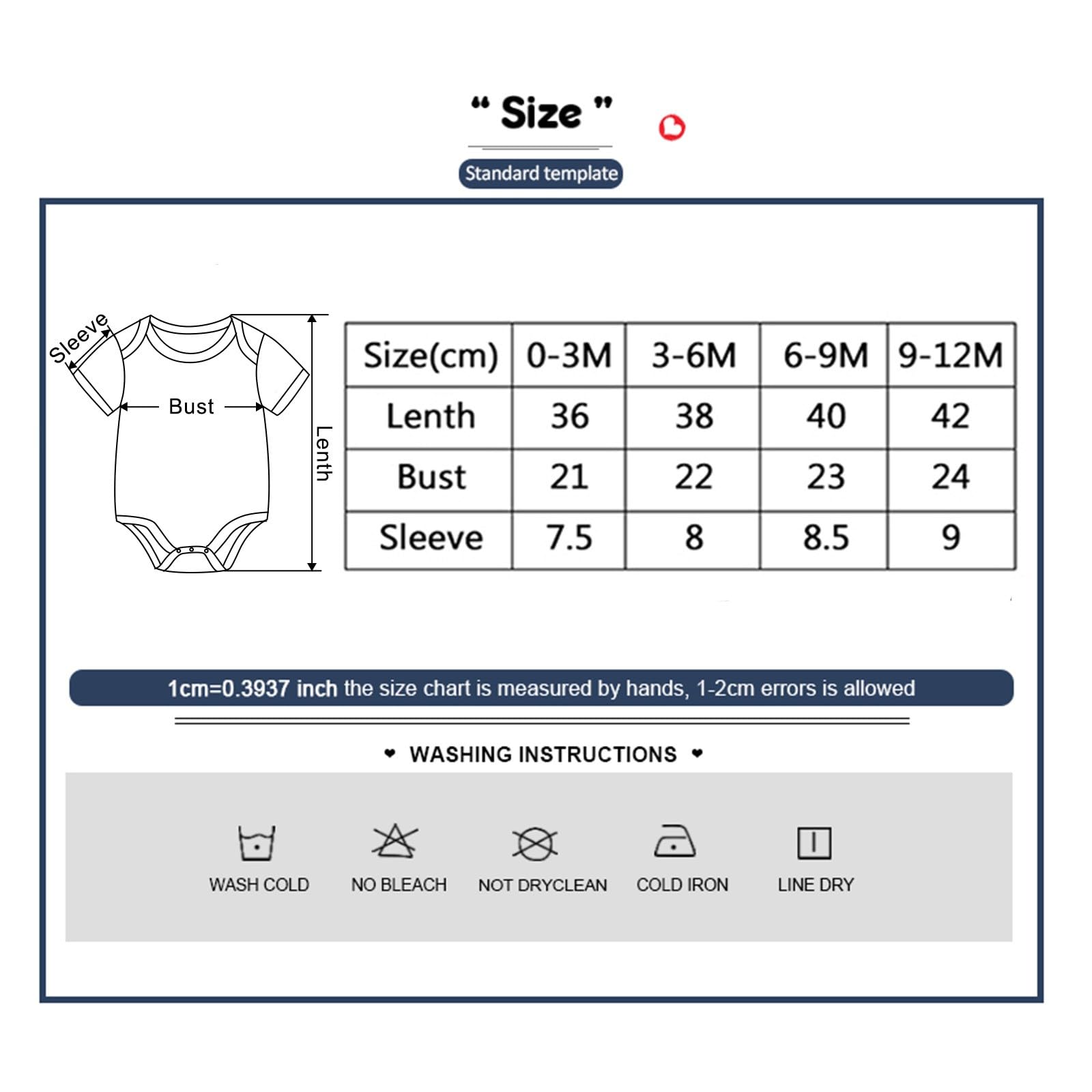 JELYLOVE 6-Pack Unisex Baby Bodysuits - 100% Cotton Soft Infant Onesies for Newborn Boys & Girls | Perfect for Everyday Wear, Photo Shoots & Gift Giving