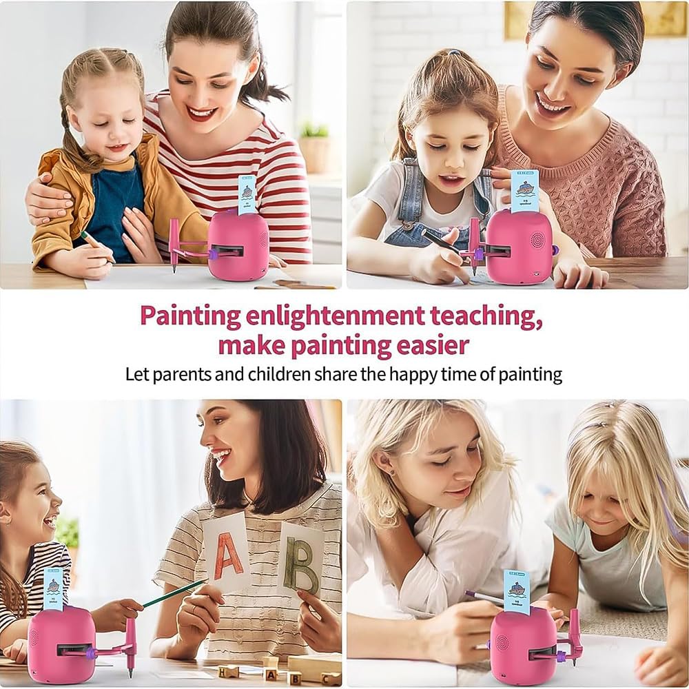 Smart Drawing Robot for Kids - Interactive Educational Toy with Drawing Cards, Montessori Learning Robot for Boys & Girls Ages 5-7 | Perfect for Home Schooling, Birthday Gifts & Creative Play (Blue)
