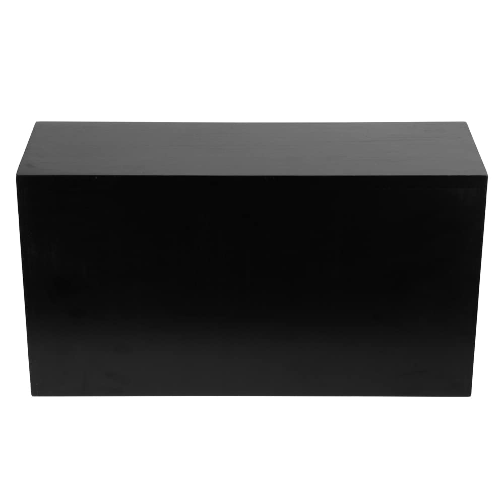 20.5 x 7 x 11 Inch Black Bamboo Food Display Riser - Wooden Bakery Stand for Cupcakes, Candy & Desserts | Perfect for Retail Stores, Catering Events & Buffet Displays | Durable Restaurantware for Showcasing Treats