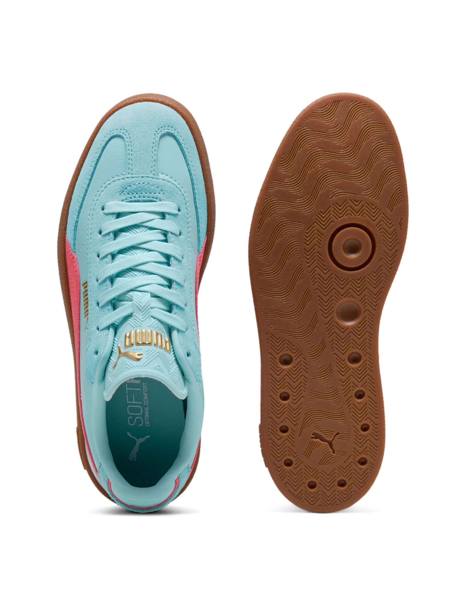Club II Era Sneakers for Men & Women - Retro Style Comfortable Shoes in Safe Lake, Peach Frost & Gum Colors - Perfect for Casual Wear, Street Fashion & Everyday Outfits