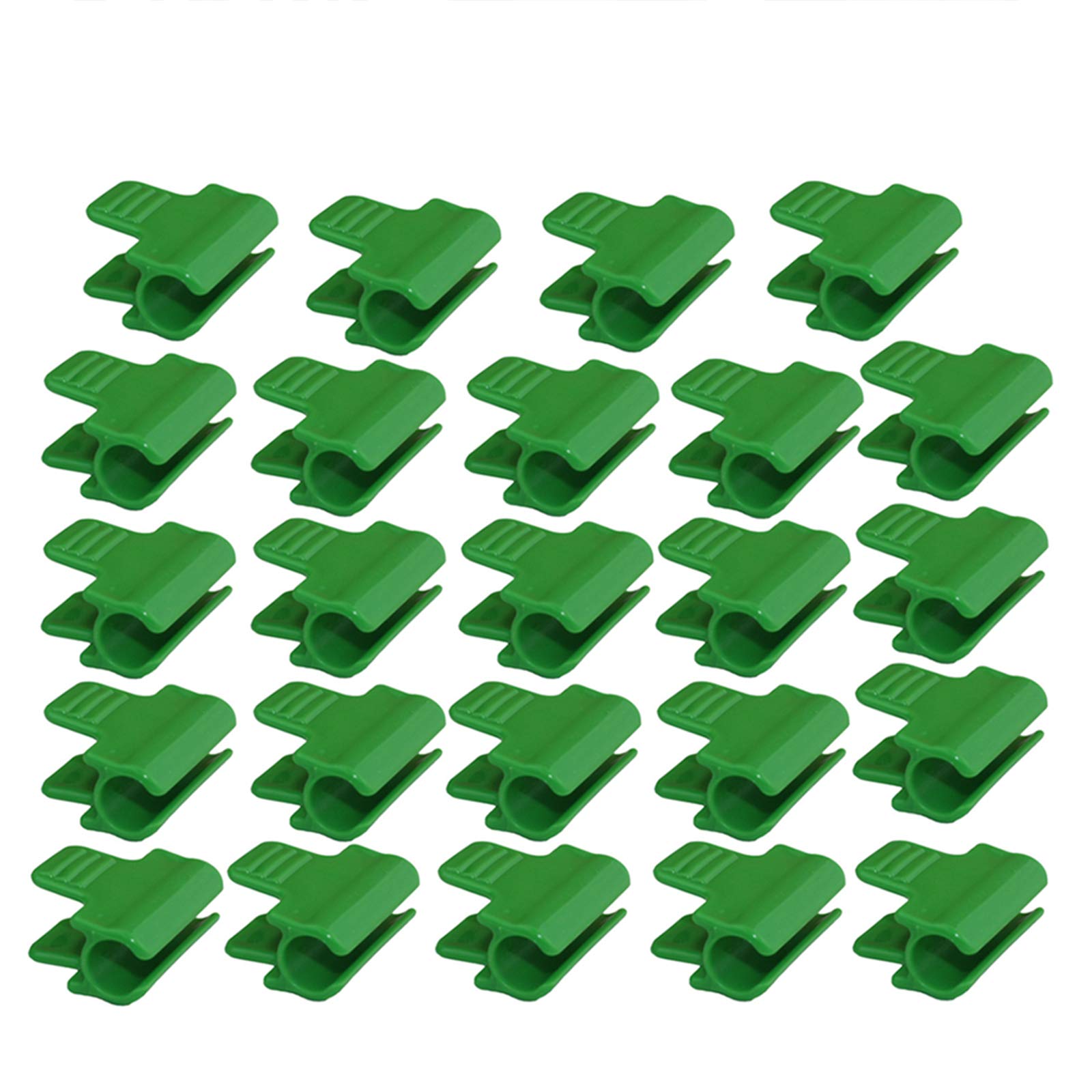 24 Pcs Greenhouse Clamps - Heavy Duty Plastic Greenhouse Clips for Film, Row Cover & Netting - Secure Tunnel Hoop Clips for Greenhouse Frame Shelters - Ideal for Gardening, Plant Protection & DIY Greenhouse Projects