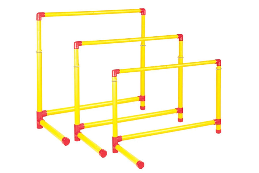 Warrior 27-42 Inch Adjustable Track & Field Hurdles Set - Perfect for Track Practice, Training & School Sports Equipment