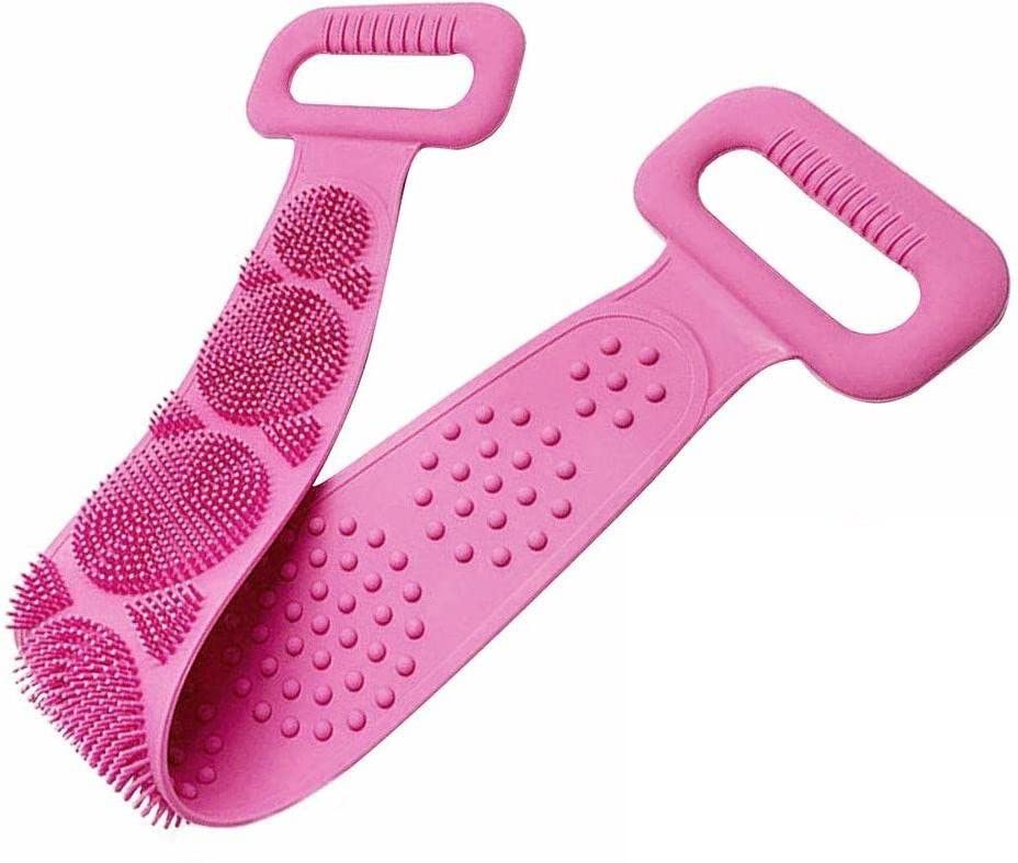 Premium PVA Bath Body Brush Back Scrubber - 70cm Large Exfoliating Brush for Deep Cleaning (Pink) | Ideal for Shower, Spa & Exfoliating Dry Skin