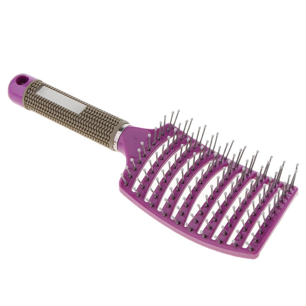 IAS Voremy Magic Detangling Hair Brush for Women - Curved & Vented Wide Tooth Comb for Wavy, Long, Curly Hair - Pack of 2 (Perfect for Salon, Travel & Daily Hair Care)