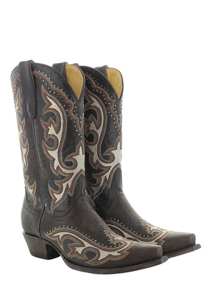 Old Gringo YL635 Havana Women's Leather Boots - Vesuvio Chocolate Brown Western Cowboy Boots for Country Dancing & Rodeo Events