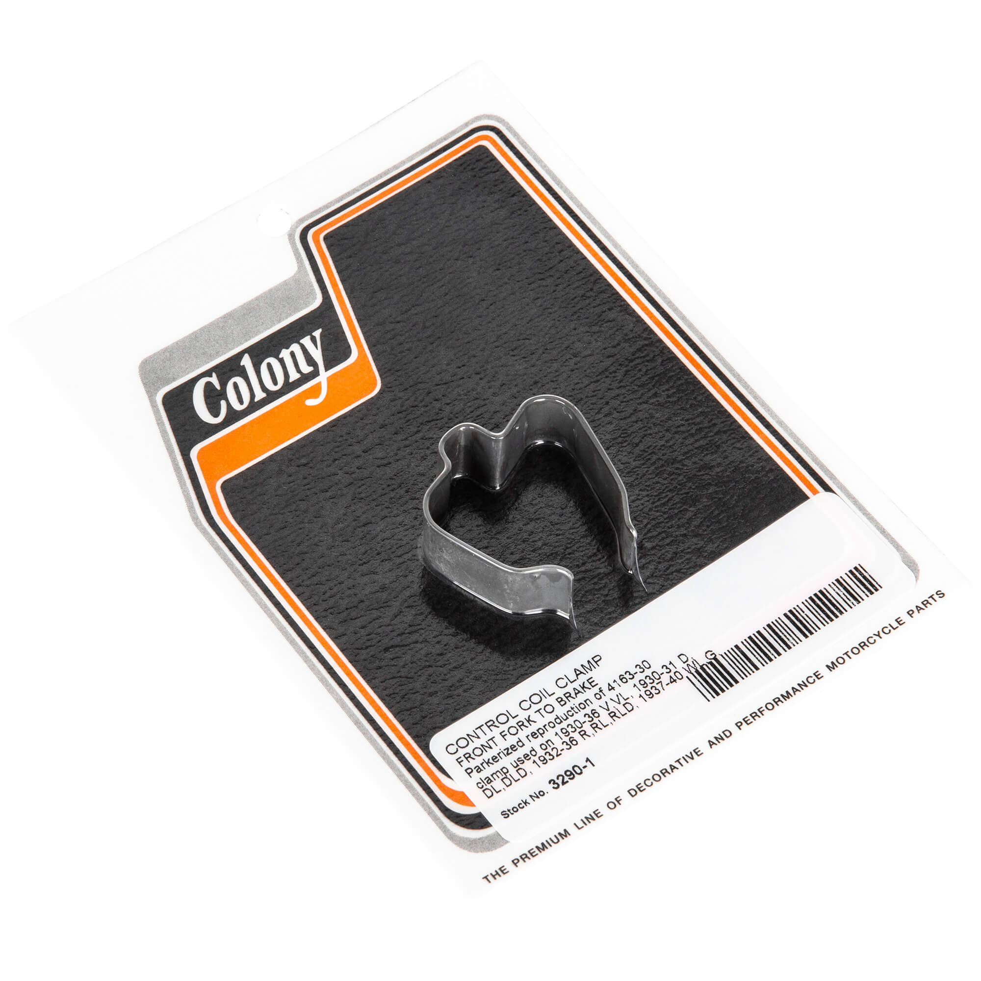 Vintage Harley Davidson Control Coil Clamp - Compatible with 1930-1940 V/VL, D/DL/DLD, R/RL/RLD & WL/G Models - Parkerized Finish for Durability - Perfect for Motorcycle Restoration & Classic Bike Maintenance