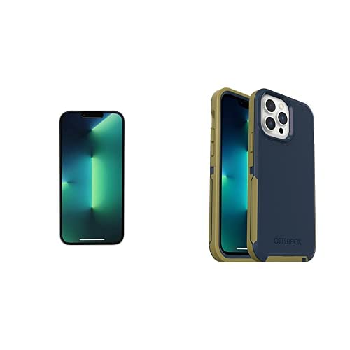 OtterBox Defender Series XT Screenless Edition Case for iPhone 13 Pro Max & iPhone 12 Pro Max - Dark | OtterBox Performance Flex Glass with Blue Light Filter Screen Protector for iPhone 13 Pro Max - Heavy Duty Protection for Work, Outdoor & Everyday Use