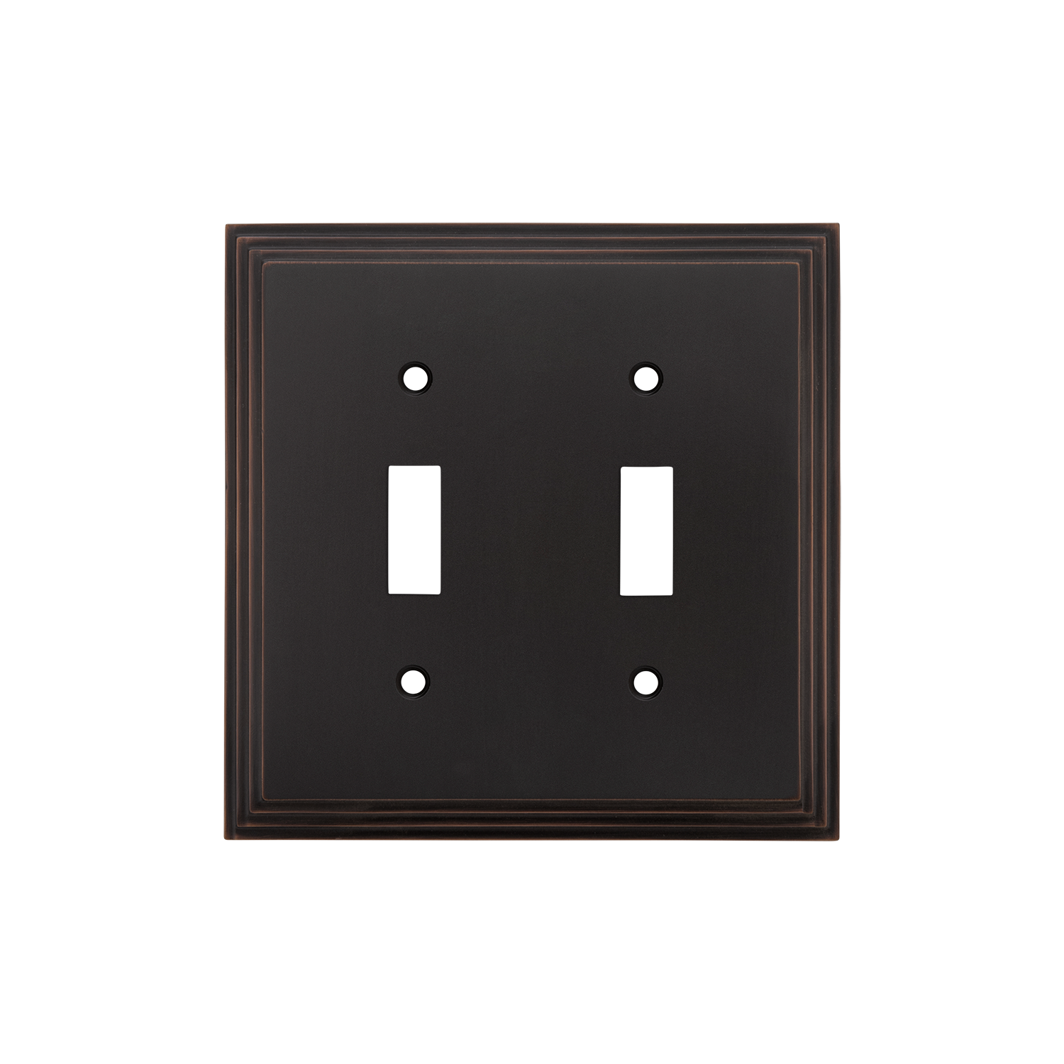 Timeless Bronze Double Toggle Deco Switch Plate Cover - Vintage Style Electrical Outlet Cover for Home Decor & Renovation - Perfect for Living Room, Bedroom, and Office Upgrade