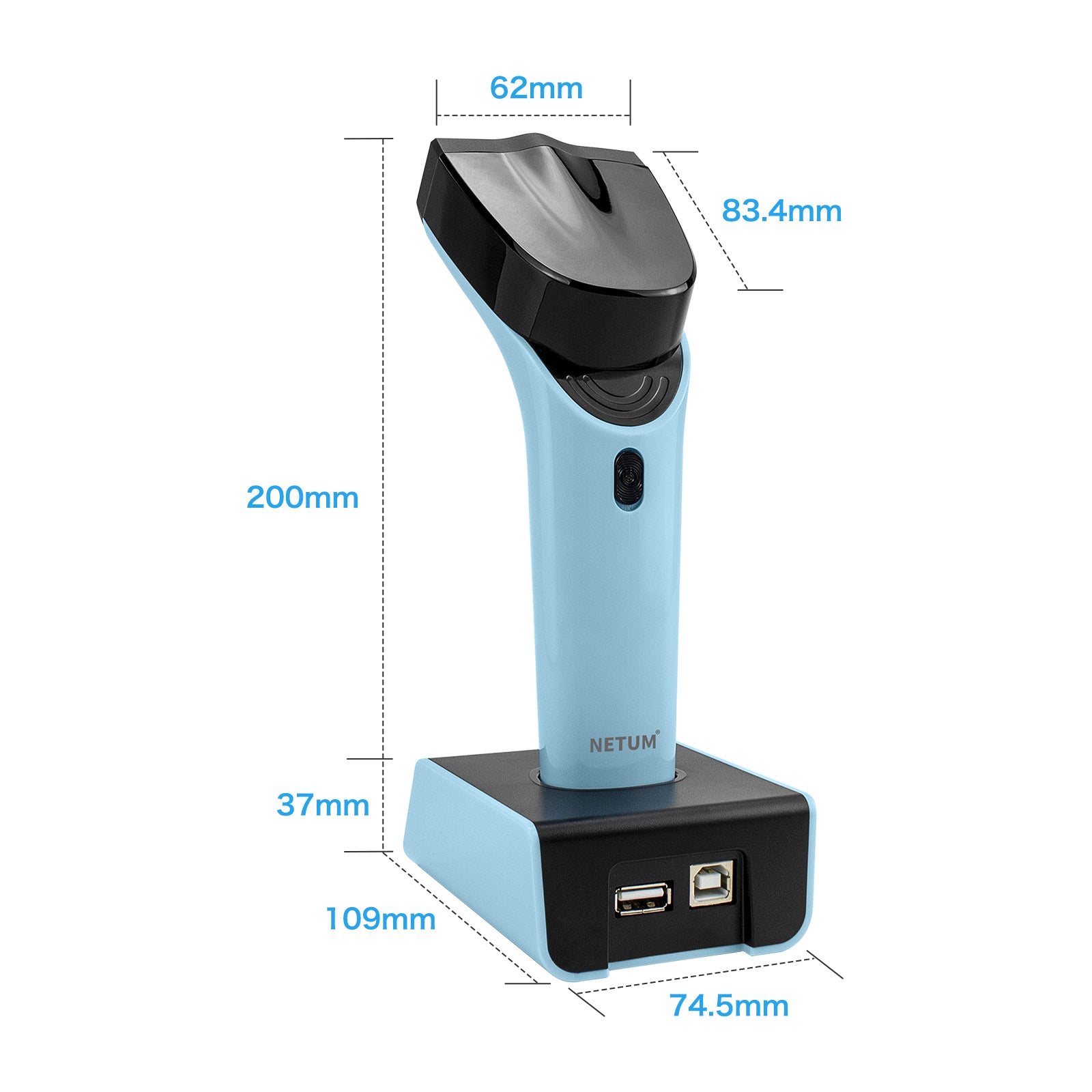 DS7500 2D Wireless Barcode Scanner - Fast & Accurate Bluetooth Handheld Scanner for Retail, Warehouse, Inventory Management - Ideal for Supermarkets, Logistics & Small Businesses