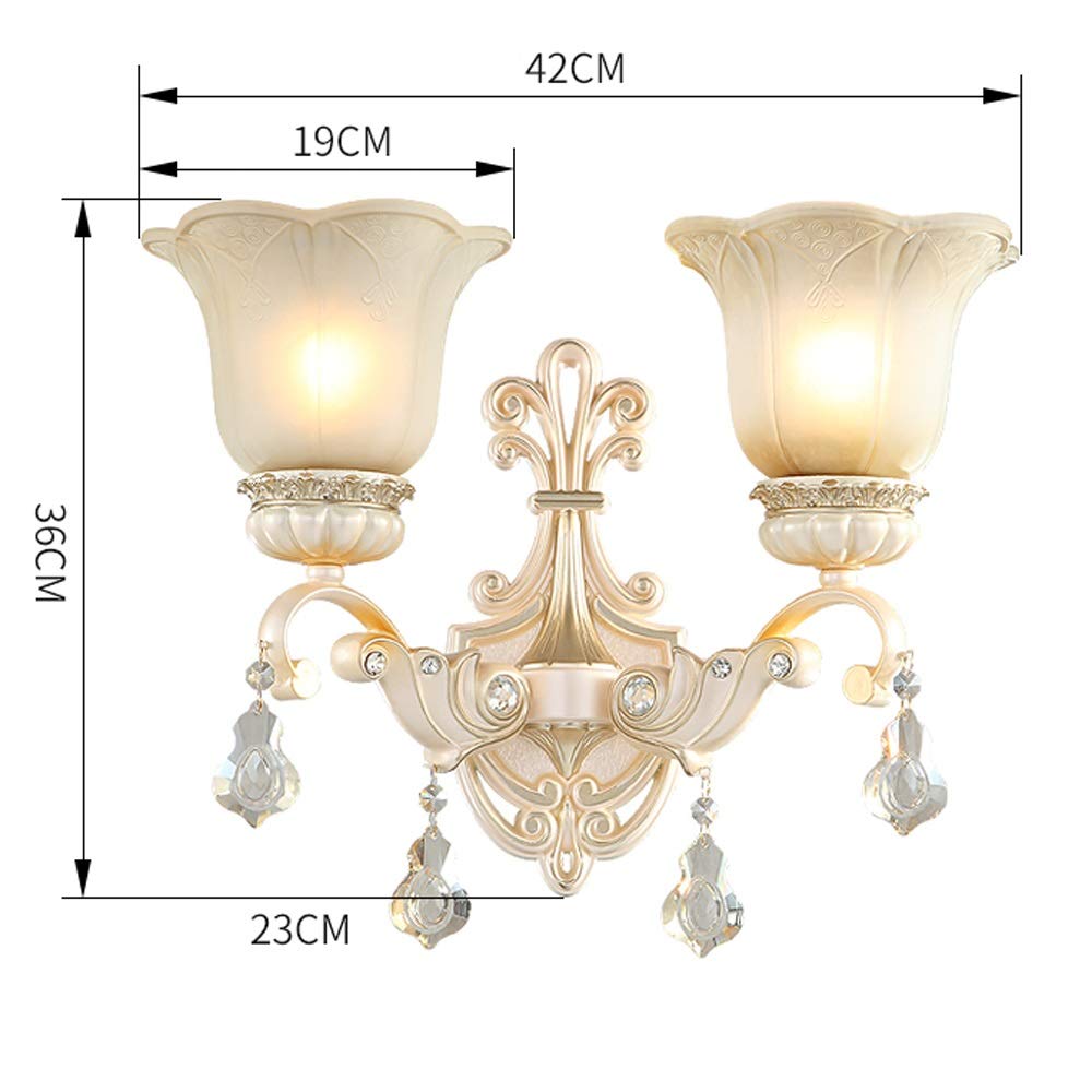 European Style Wall Mounted Light - Hollow Carved Resin Wall Lamp for Bedroom, Living Room, Stairway & Hallway | Bedside Reading Light & TV Background Lighting | Durable & Decorative Home Lighting Solution