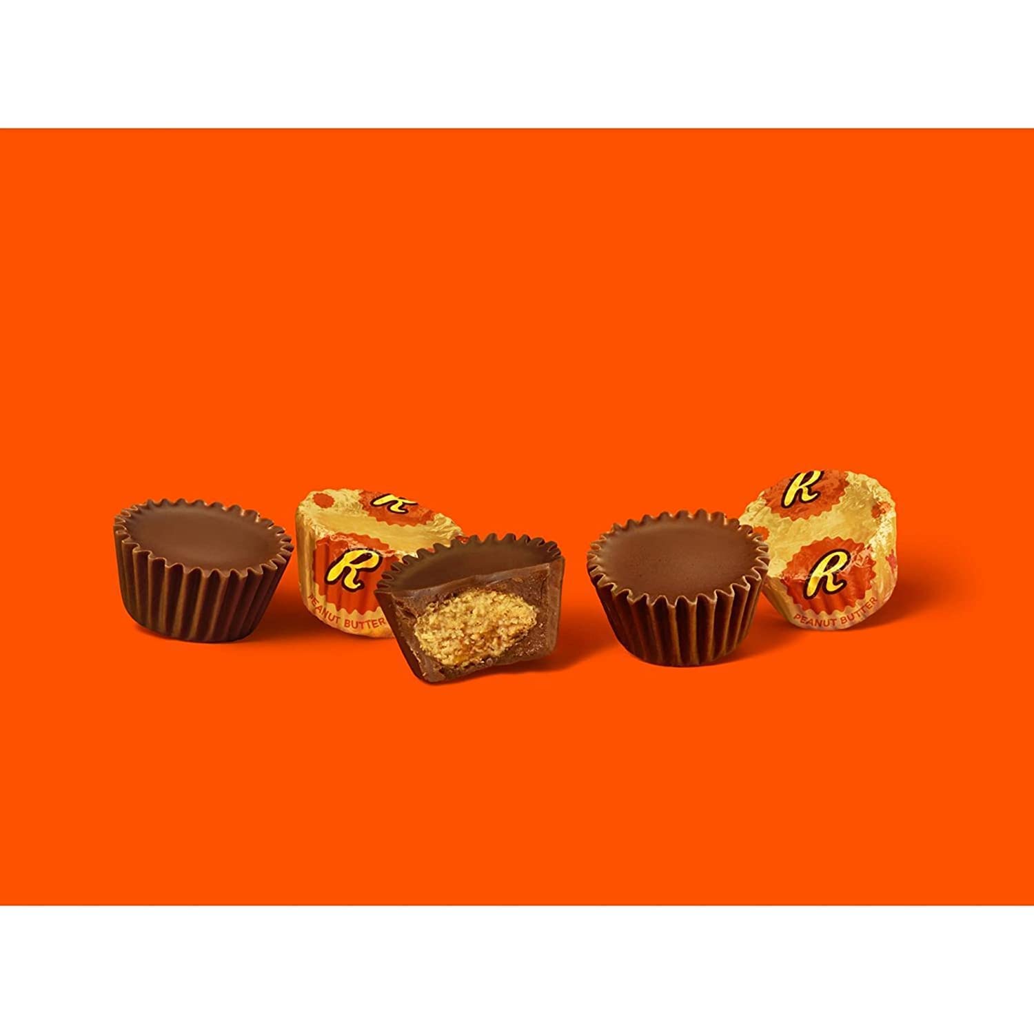 Reese's Peanut Butter Miniature Cups - Smooth Peanut Butter & Milk Chocolate - Individually Wrapped Bulk Pack - 2lb (Pack of 1) - Perfect for Halloween Candy, Party Favors & Office Snacks