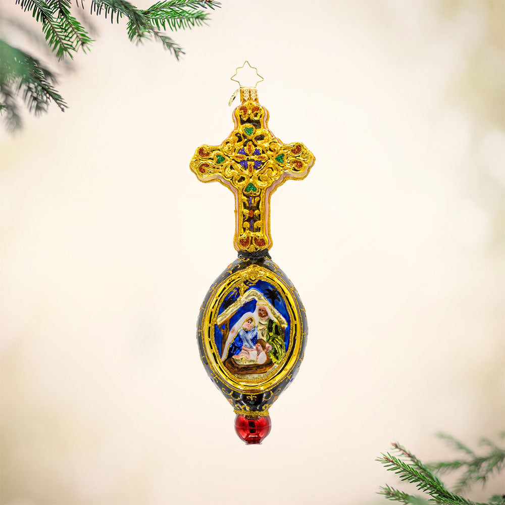 Divine Cross Nativity Set - Handcrafted Religious Home Decor for Christmas, Gifts & Church Altar - Perfect for Holiday Decorations, Christian Gifts & Nativity Scenes