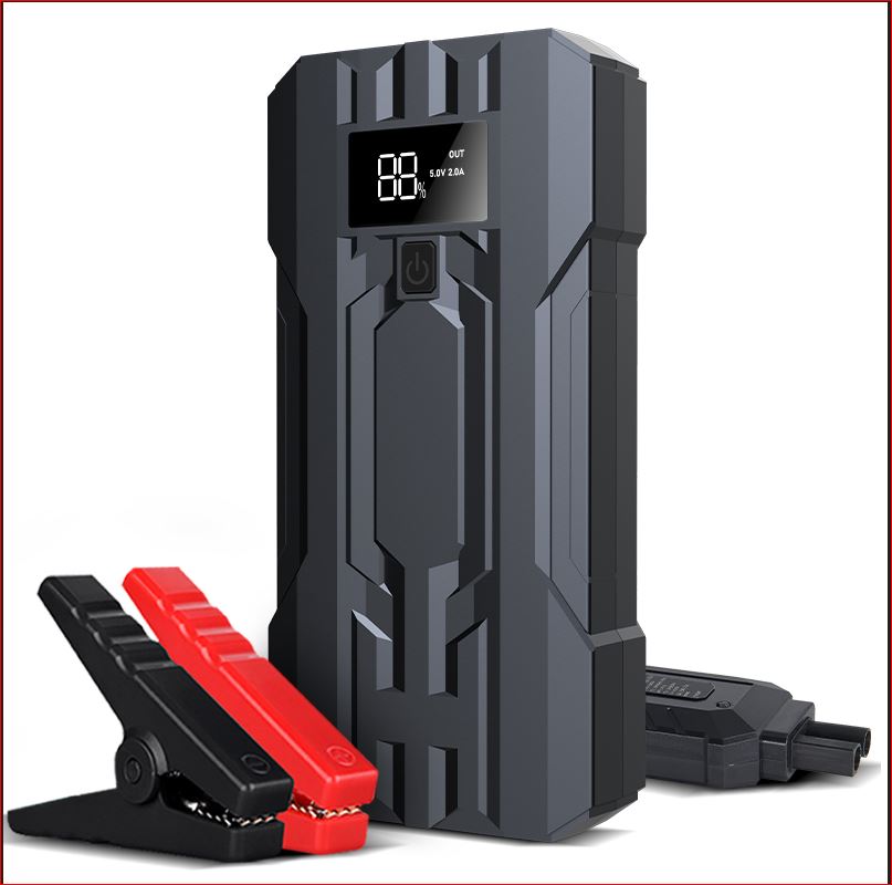 Portable Lithium Ion Jump Starter & Power Bank - 2000A Car Battery Booster, 18000mAh Emergency Charger for Phones, Laptops, Camping, Road Trips & Outdoor Adventures