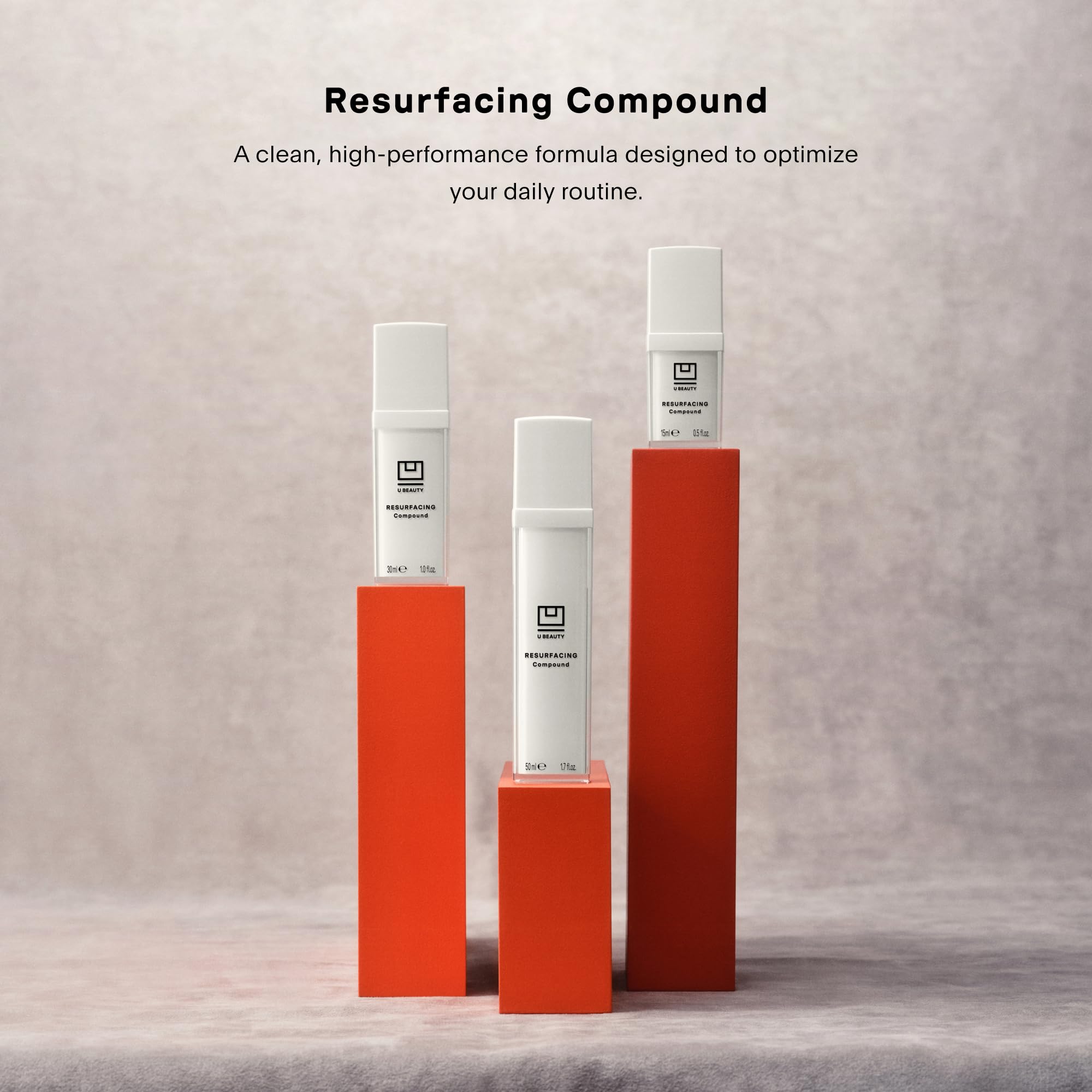 U Beauty Resurfacing Compound Serum - 8-in-1 Anti-Aging Face Serum with Vitamin C, Retinol & Hyaluronic Acid - Reduces Fine Lines, Pores & Wrinkles - Brightening & Hydrating Skin Treatment - Perfect for Nighttime Routine & Daily Skincare Regimen - 0.5 fl oz