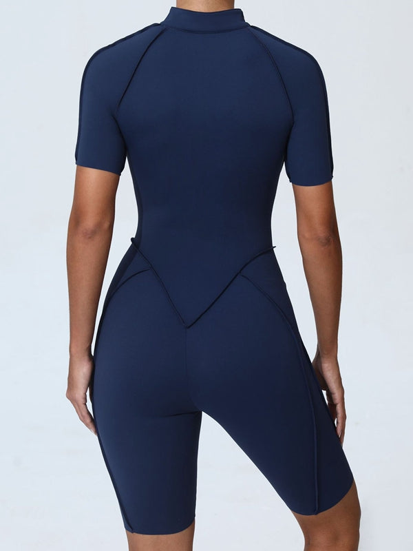 ZASUWA Women's Sexy Zipper Booty Romper Jumpsuit - Clubwear, Night Out, Party Outfit, Bodysuit for Women