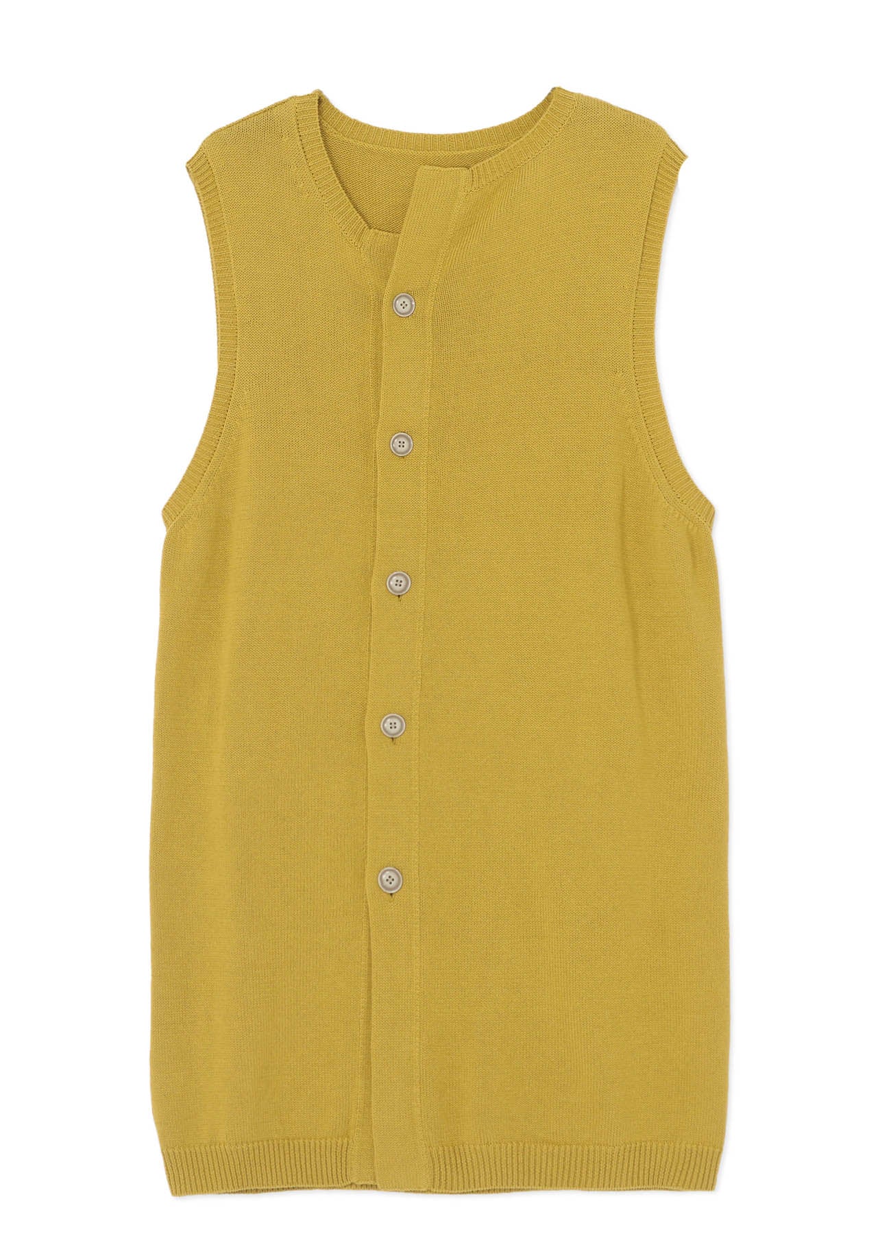 30/2 Cotton Linen Long Vest with Uneven Neckline - Stylish Layering Piece for Women's Casual & Boho Outfits
