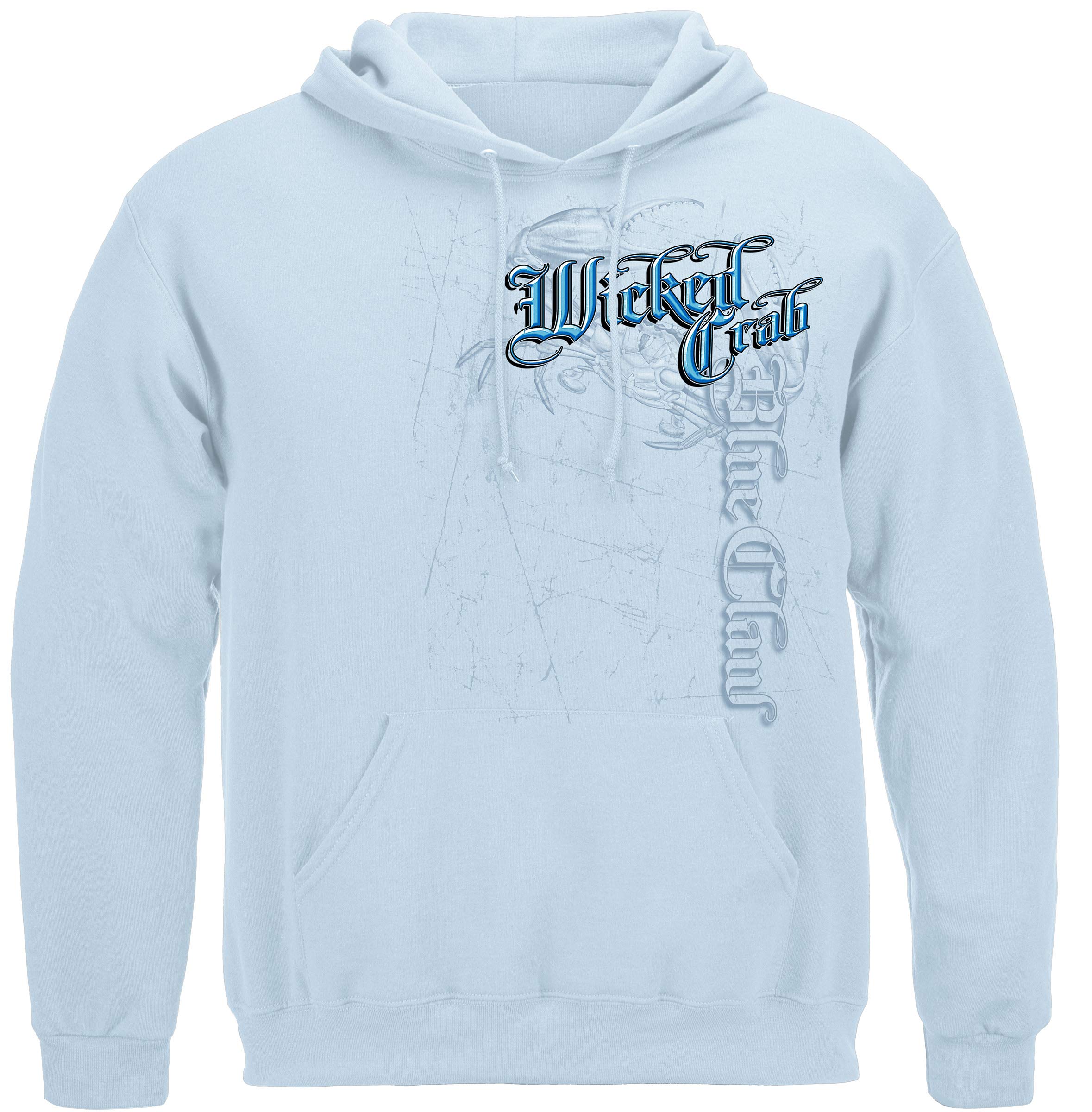 Erazor Bits Wicked Crab Hooded Sweatshirt WF110SW - Trendy Graphic Pullover for Men & Women - Perfect for Casual Wear, Street Style & Outdoor Activities
