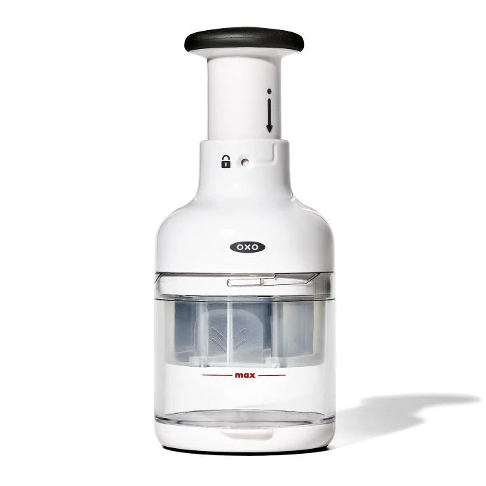 OXO Manual Pump Chopper - Efficient Food Chopper & Vegetable Dicer for Quick Meal Prep - Perfect for Salads, Salsa, and Onion Chopping in Kitchens
