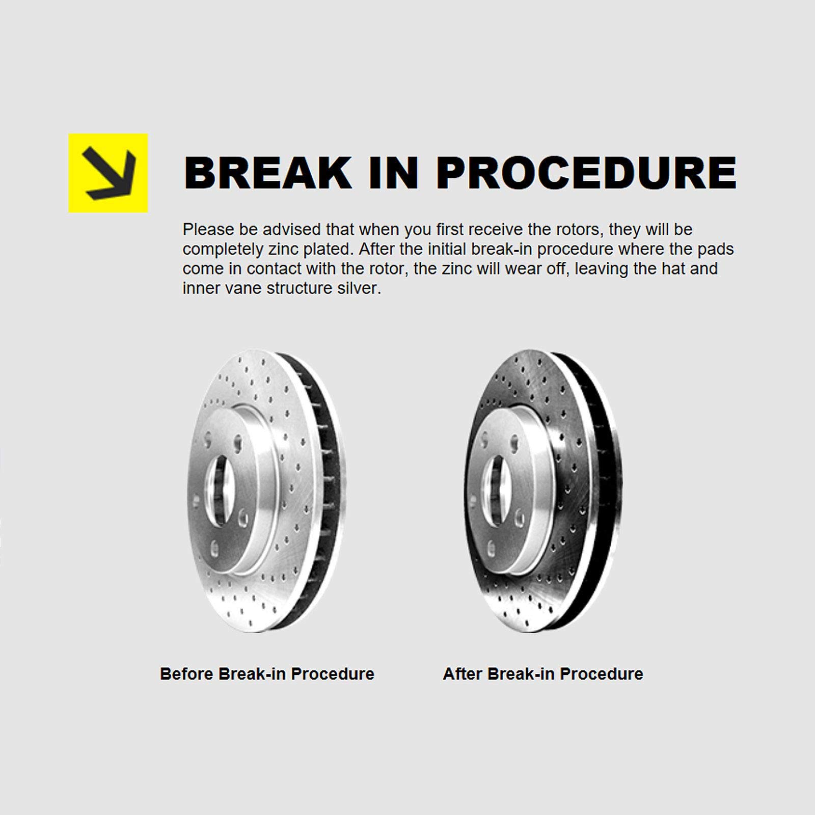 High-Performance Hart Front & Rear Brake Pads and Rotors Kit - Ceramic Brake Pads with Silver Zinc Plated Rotors (PHXC.40100.02) | Smooth Stopping Power for Cars, Trucks & SUVs | Ideal for Daily Commuting & Highway Driving