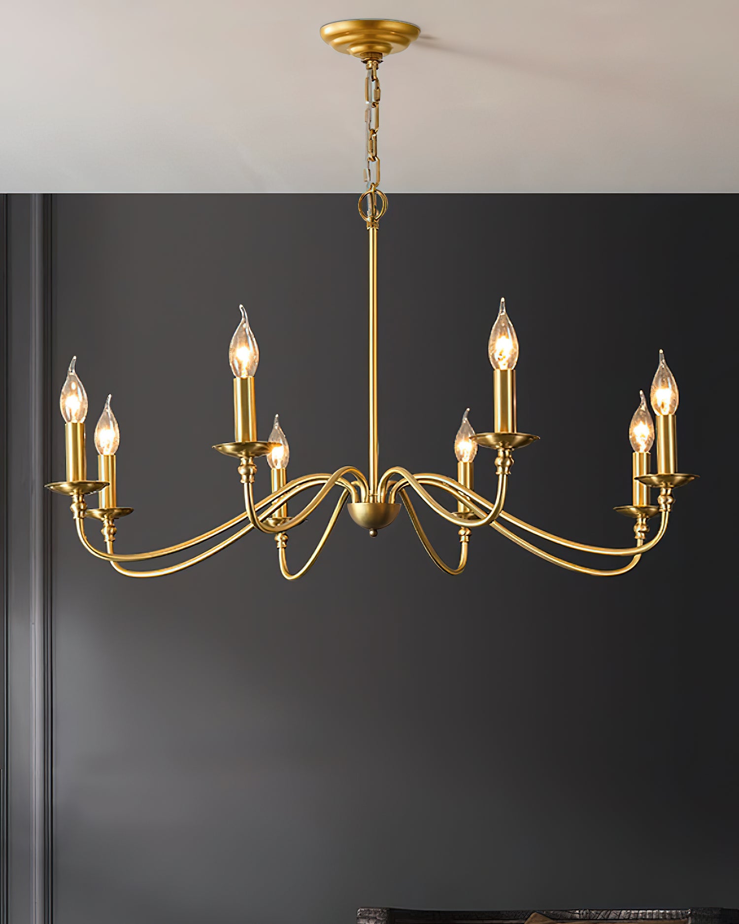 Elegant Eleanor Crystal Chandelier - Modern Ceiling Light Fixture for Dining Room, Bedroom & Living Room Decor