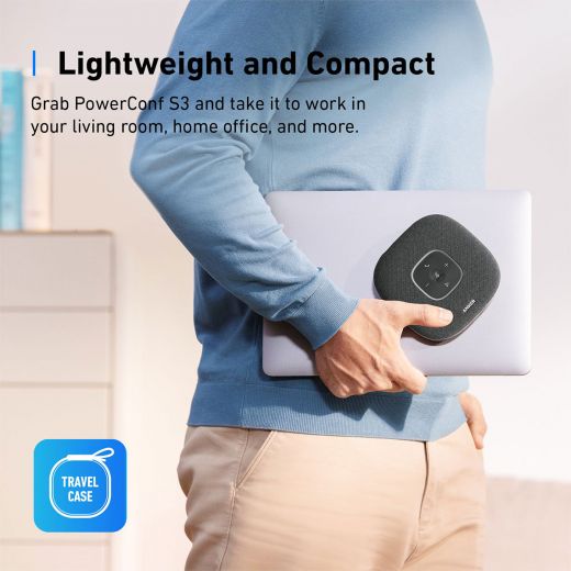 Anker PowerConf S3 Bluetooth Conference Speaker with Noise Reduction - Ideal for Business Meetings, Online Classes & Remote Work