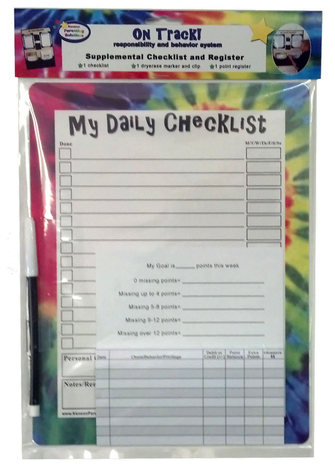 Kenson Kids Chore & Reward Chart - Track Points & Allowance for Kids
