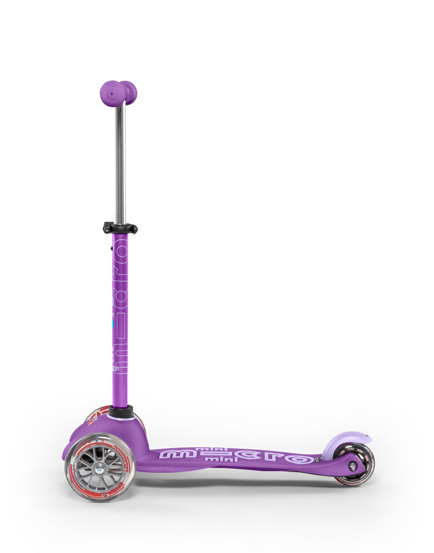 Micro Mini Deluxe 3 Wheel Scooter for Kids Ages 2-5 | Foldable Lightweight Kick Scooter with Adjustable Handlebar | Purple | Perfect for Outdoor Play, Park Rides & Neighborhood Adventures