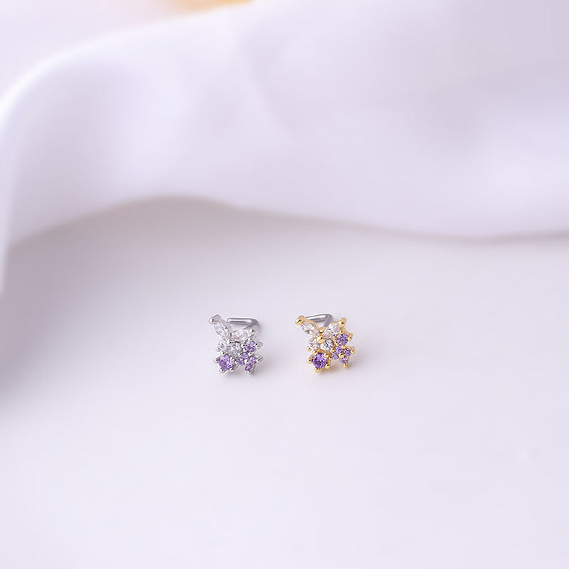 20G Surgical Steel Gold Dangle Nose Ring Stud - Hypoallergenic Body Jewelry for Sensitive Skin | Perfect for Piercings, Parties & Everyday Wear