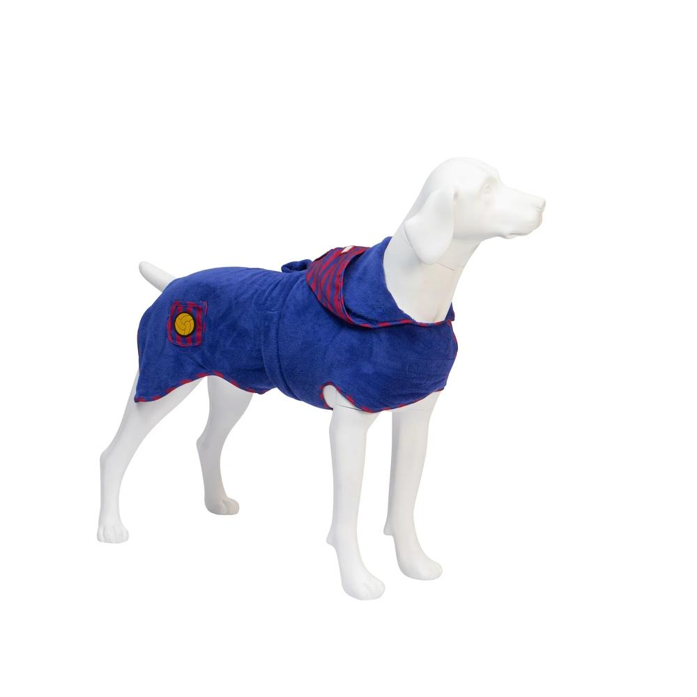 Barcelona Dog Bathrobe - Soft & Cozy Pet Robe for Small & Medium Dogs - Perfect for After Bath, Grooming & Relaxing at Home