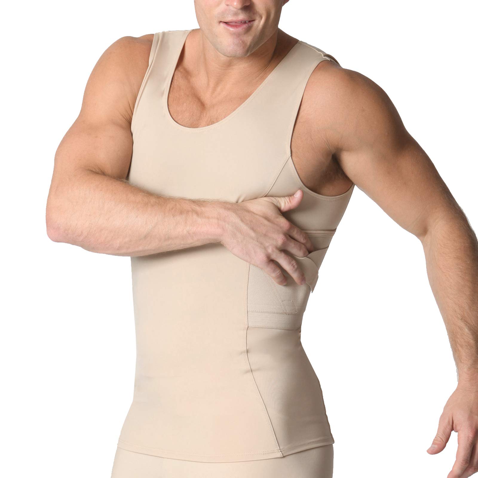 Concealed Carry Compression Muscle Tank Top with Built-in Gun Holster - Undercover CCW Shirt for Men (MGT019) - Ideal for Gym, Tactical Training & Everyday Wear