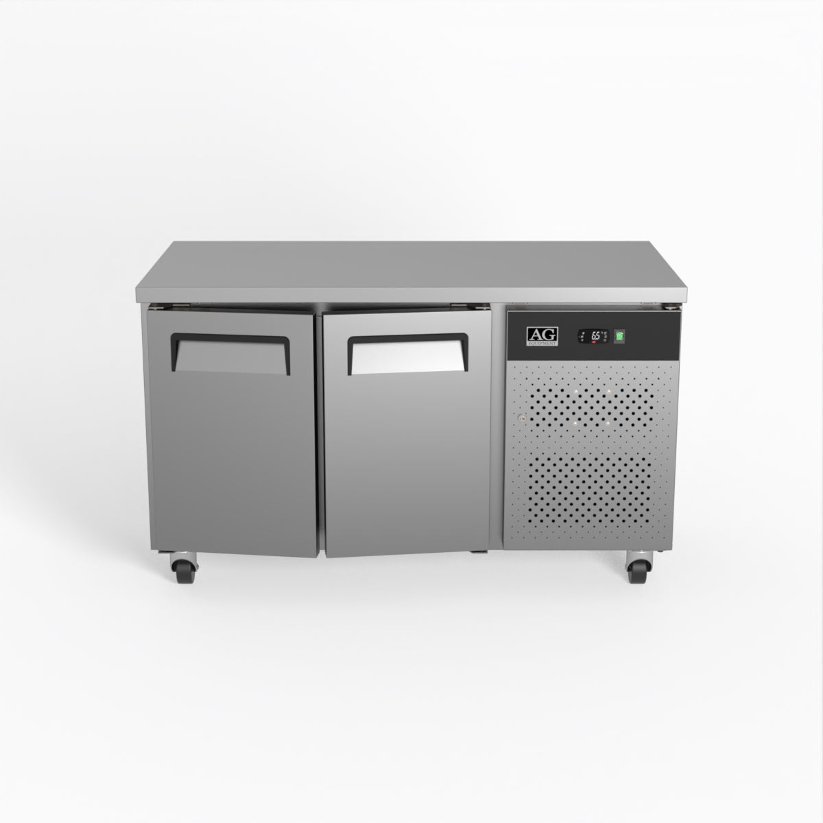 Commercial Refrigerator 2 Door Under Counter Fridge - 700mm Depth GNX2100TN for Restaurants, Bars, and Commercial Kitchens
