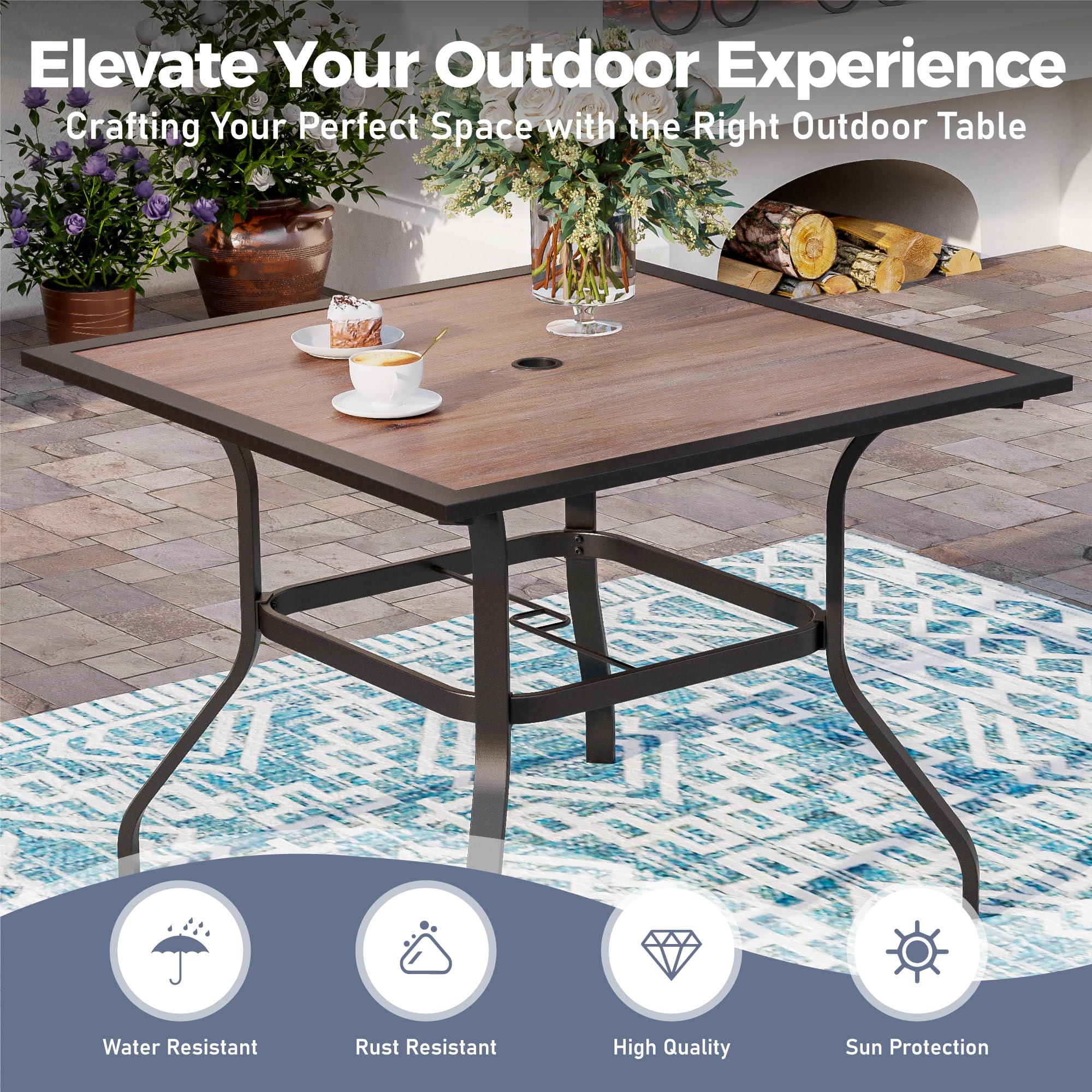 5-Piece Outdoor Patio Dining Set for 4 - 37