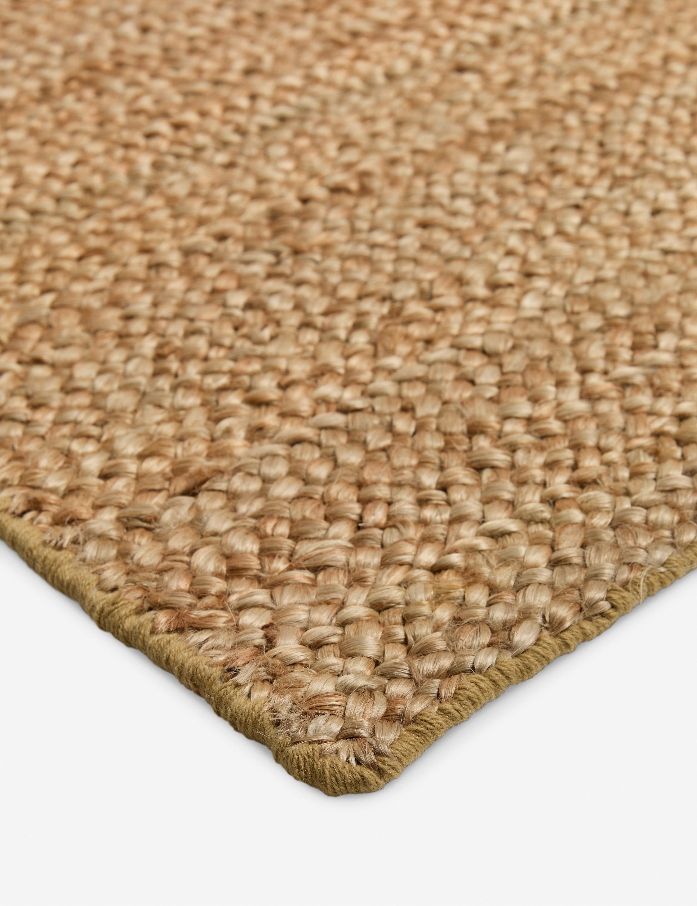 Handwoven Custom Jute Rug in Gold - Eco-Friendly Natural Fiber Floor Mat for Living Room, Bedroom & Boho Decor
