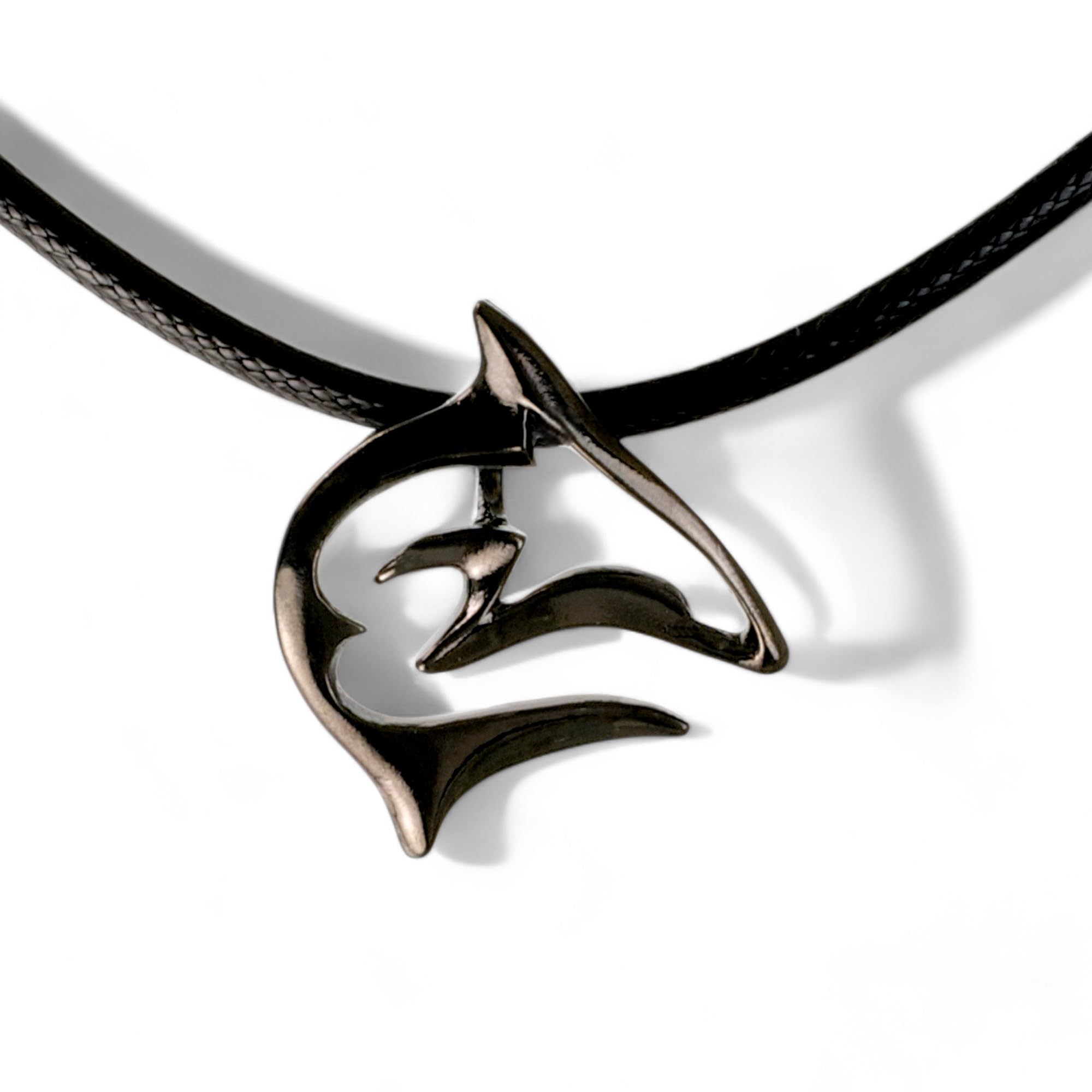 **Hematite Shark Necklace for Men & Women - Jet Black Reef Shark Pendant, Stylish & Durable Jewelry - Perfect Gift for Shark Lovers, Scuba Divers & Ocean Enthusiasts - Ideal for Beach Trips, Diving Adventures & Casual Wear**