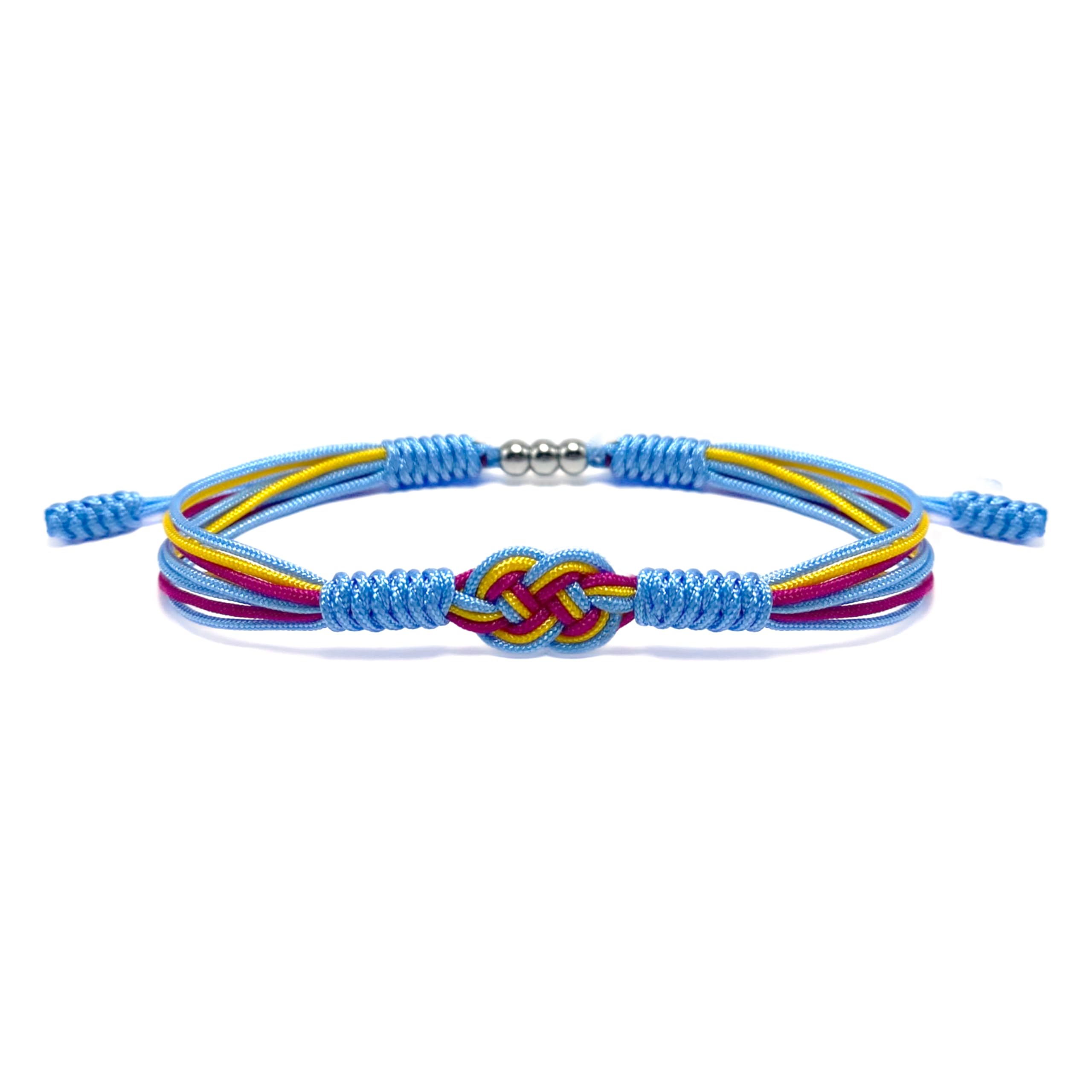 Pansexual Infinity Bracelet - LGBTQIA+ Pride Love Wrist Wrap for Women & Men - Boho Rope Surfer Bracelet - Unisex Pan Pride Jewelry Gift for Couples, Friends & Allies - Perfect for Pride Parades, Festivals & Everyday Wear
