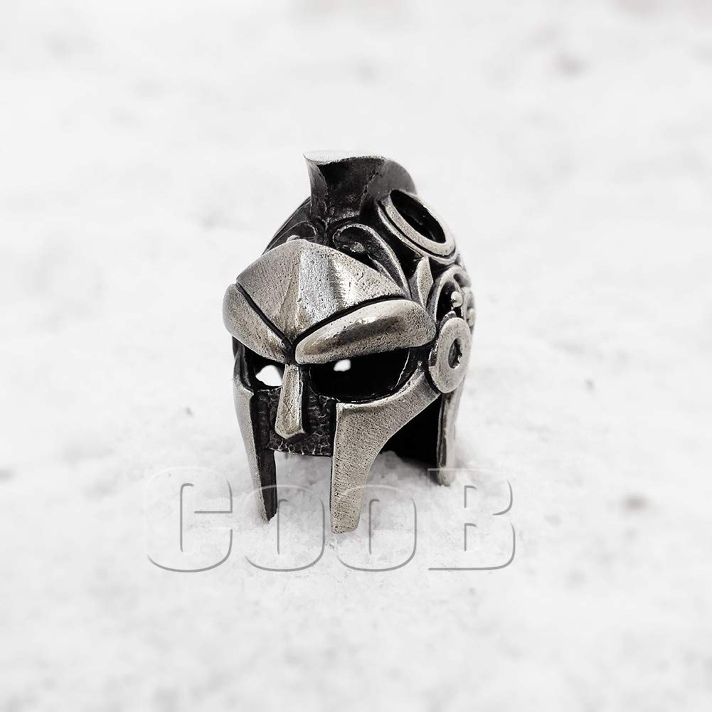 EDC Paracord Bead - Gladiator Helmet Charm for Knife Lanyards & Survival Gear