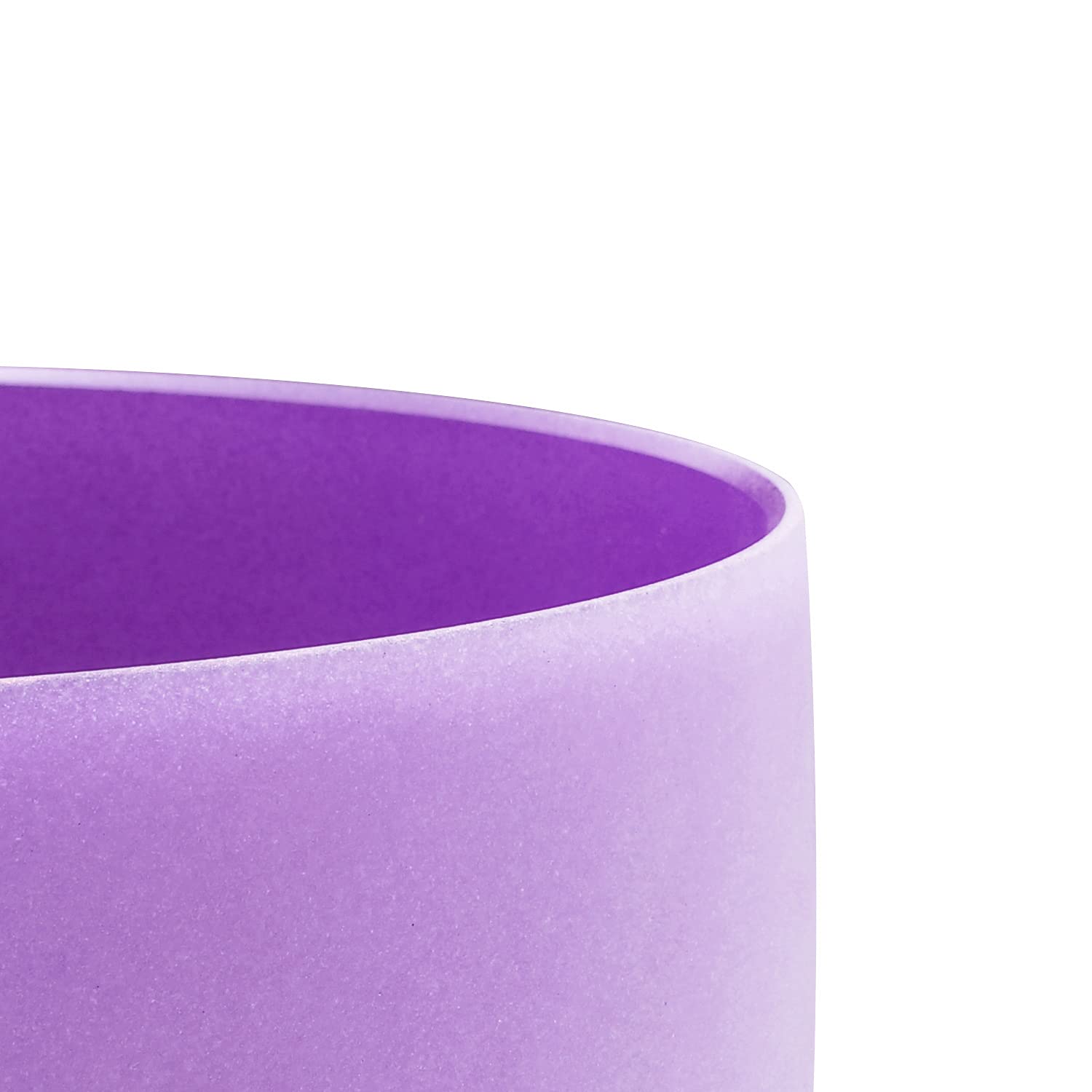 FMTY 10 Inch Crystal Singing Bowls Set - Perfect Pitch (±10HZ) - Blue (Throat Chakra) & Purple (Crown Chakra) with Soft Carrying Bag - Meditation, Yoga, Sound Healing & Chakra Balancing