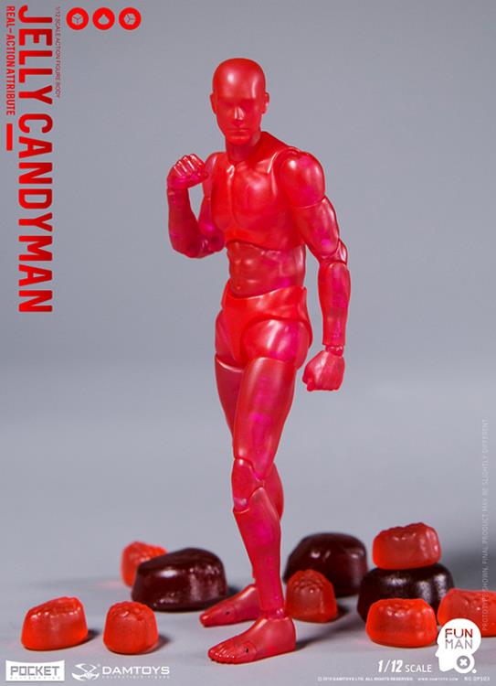 1/12 Scale Jelly Candyman Action Figure by Damtoys - Highly Articulated Collectible Toy for Display & Photography - Perfect for Anime Fans, Cosplay Props, and Model Enthusiasts